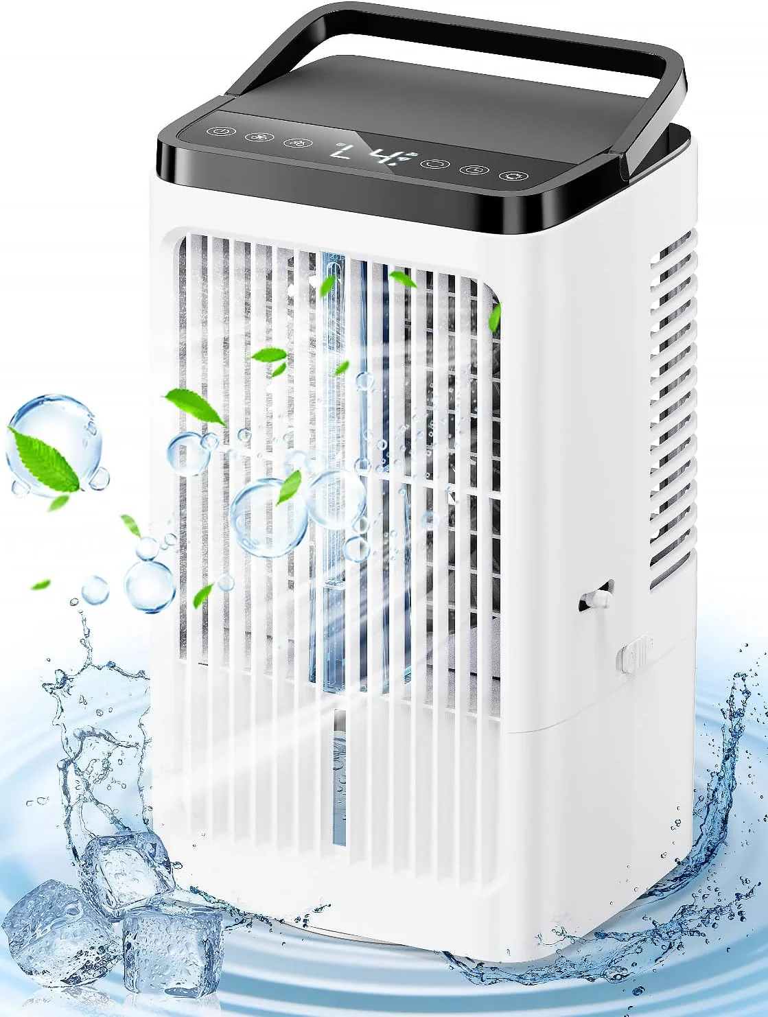 Mobile Klimaanlage, 1500ML-Ventilator, 4 Geschwindigkeiten, 7-farbige LED-Beleuchtung, 2 Sprühfunktionen und 1-8-Stunden-Timer – ideal für Schlafzimmer und Büros - Image 8