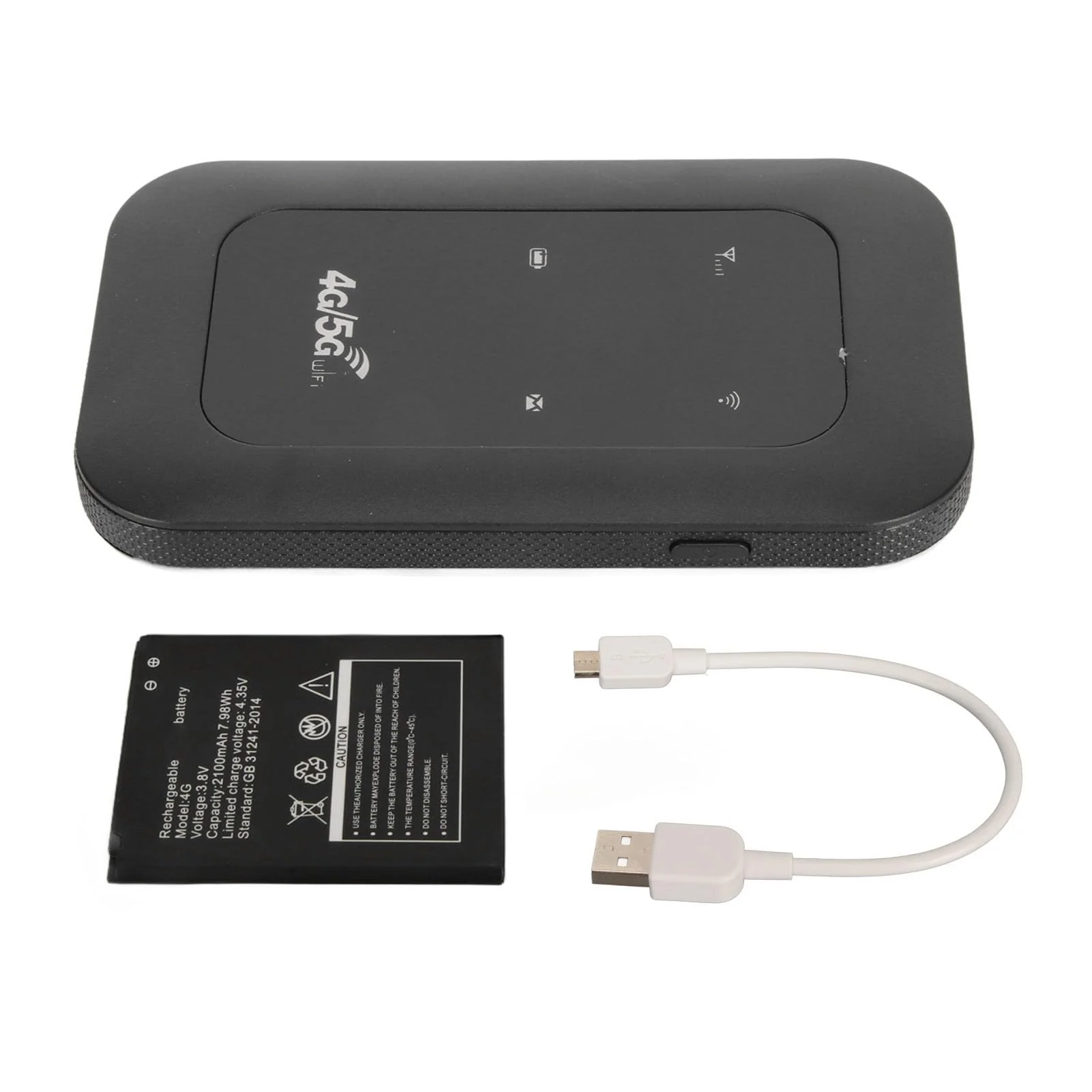 Mobiler 4G LTE WLAN Hotspot, Tragbare Reise WLAN Router mit SIM Kartensteckplatz, 10 Angeschlossene Geräte, Entsperrter WLAN Hotspot Router für Asien, Südostasien, Afrika, Naher Osten - Image 2