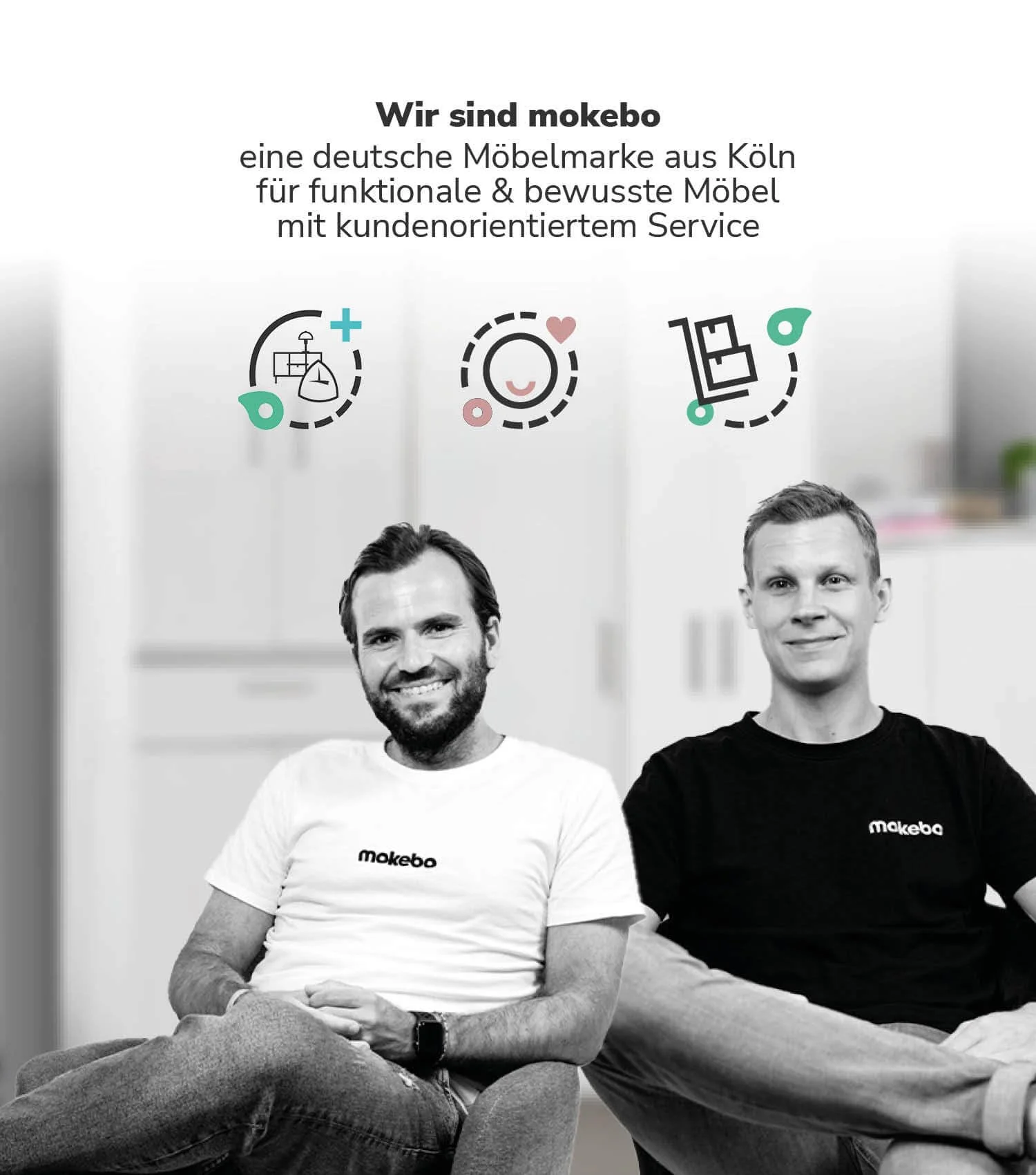 mokebo® Waschmaschinenschrank für Waschmaschinen & Trockner 'Der Saubermann', Überbau oder Überbauschrank mit Türen in Weiß aus Holz, auch als Toilettenregal oder WC-Regal in 65x180x34cm (B/H/T)