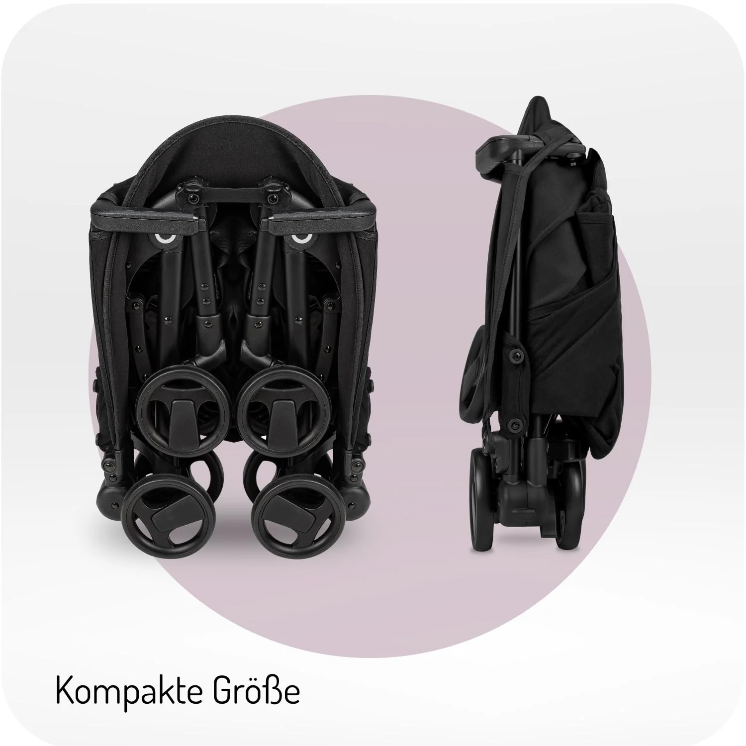 MoMi GRACE leichter Kinderwagen ab 6 Monaten kompakt Buggy mit einem Rucksack zum Tragen passt als Handgepäck faltbarer Reisebuggy 5-Punkt-Gurt - Image 14