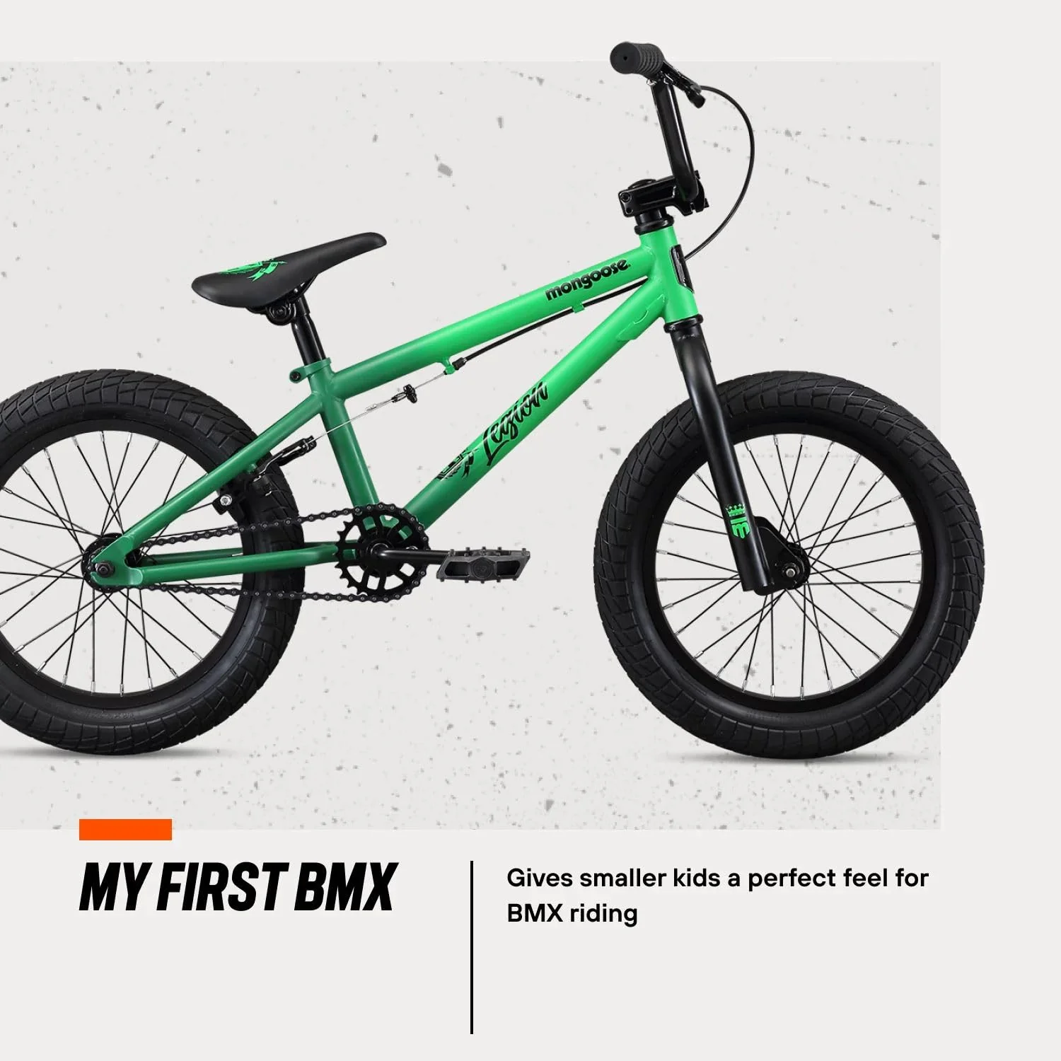 Mongoose Legion Freestyle Kids BMX Bike, Grün, 16-Inch Wheels - Image 7