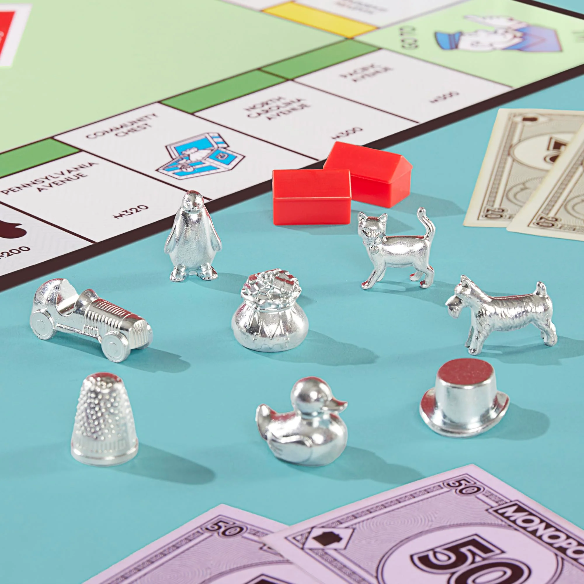 Monopoly Basisspiel mit Aufbewahrungsfach und größeren Spielfiguren - Deutsche Fassung - Image 5