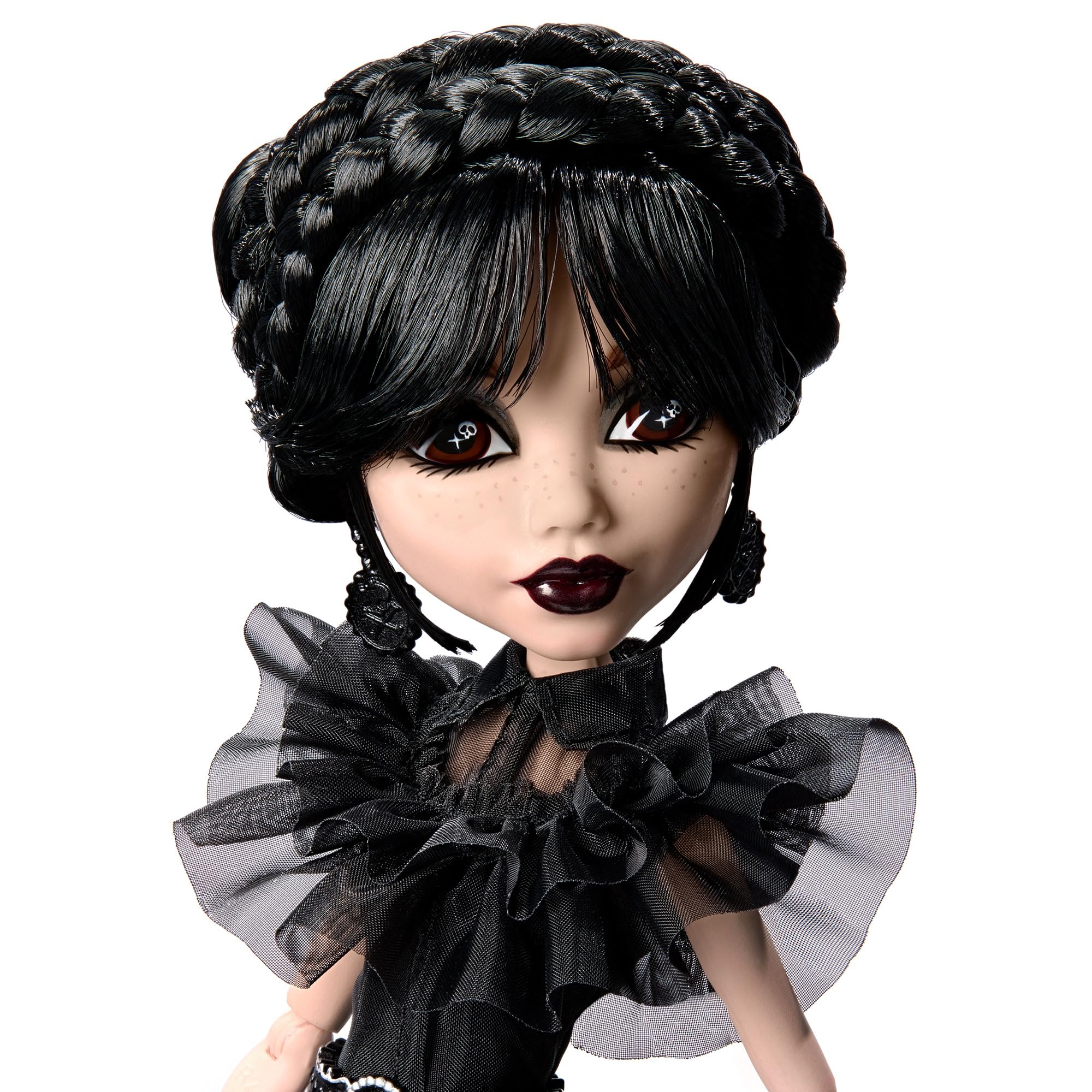 Monster High Wednesday Puppe, Rave’N Wednesday Sammelfigur in schwarzem Gothic-Kleid, inspiriert von der Tanzszene, Premium-Accessoires und Puppenständer, HXJ03 - Image 6