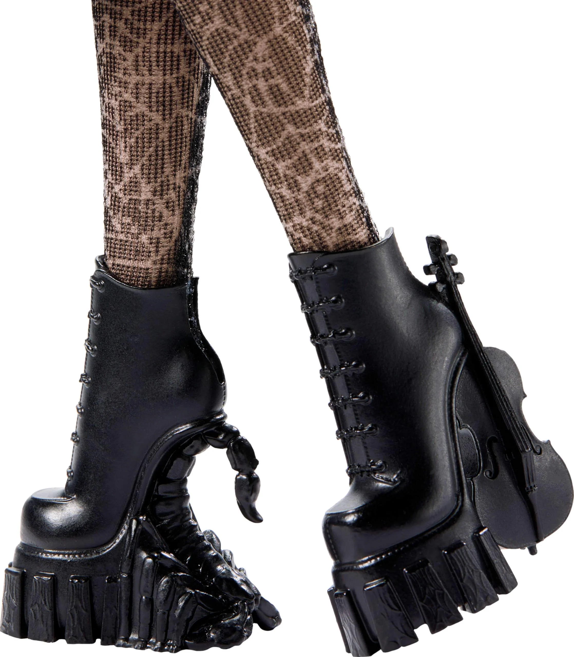 Monster High Wednesday Puppe und Accessoires, Wednesday Addams Sammelfigur in Nevermore Academy Uniform mit Eiskaltem Händchen und Rucksack, Puppenständer, HXJ04 - Image 3