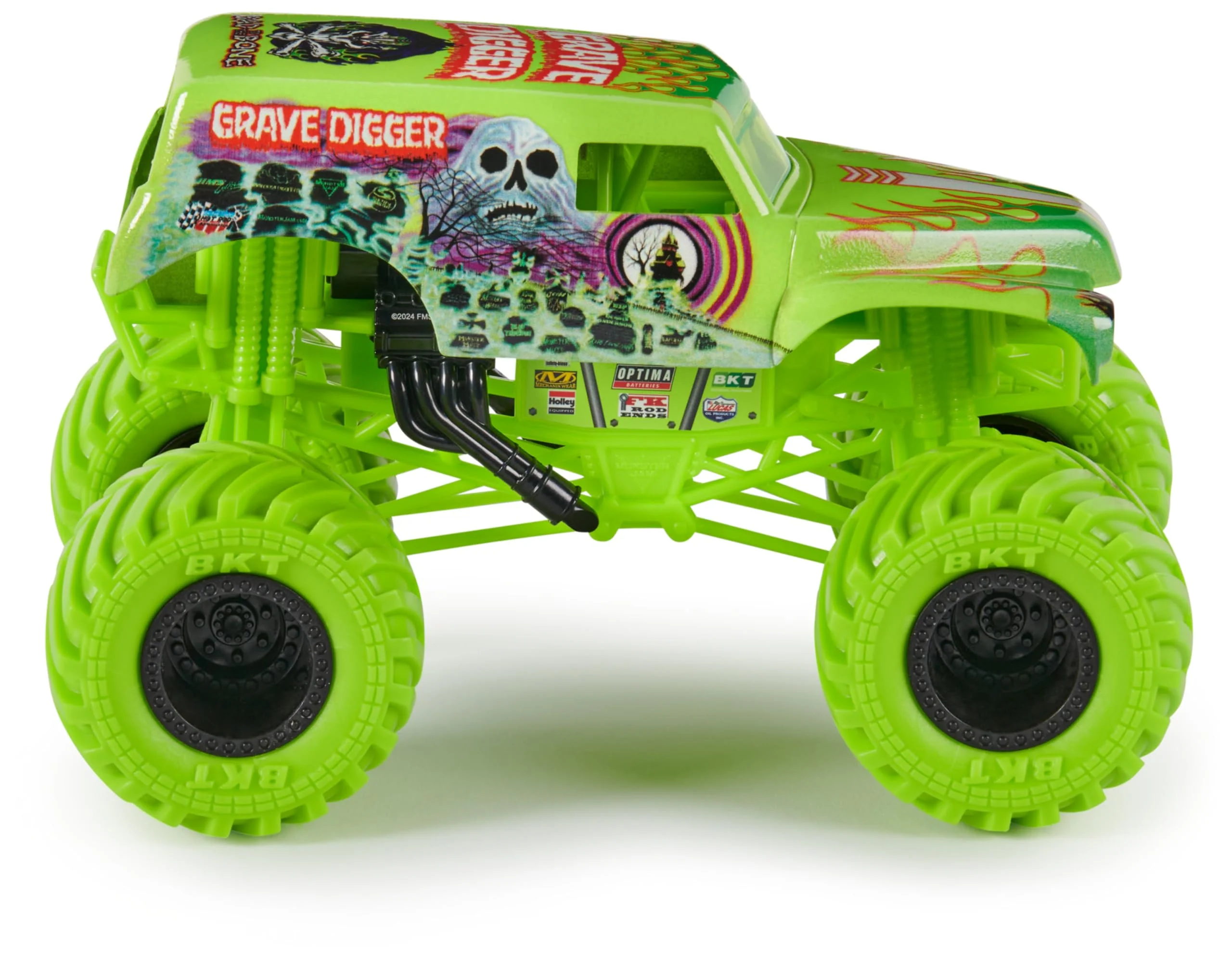 Monster Jam, Grave Digger Monster Truck, detailreiches Metall-Spritzguss-Fahrzeug zum Spielen und Sammeln im Maßstab 1:24, Spielzeug für Kinder ab 3 Jahren - Image 6