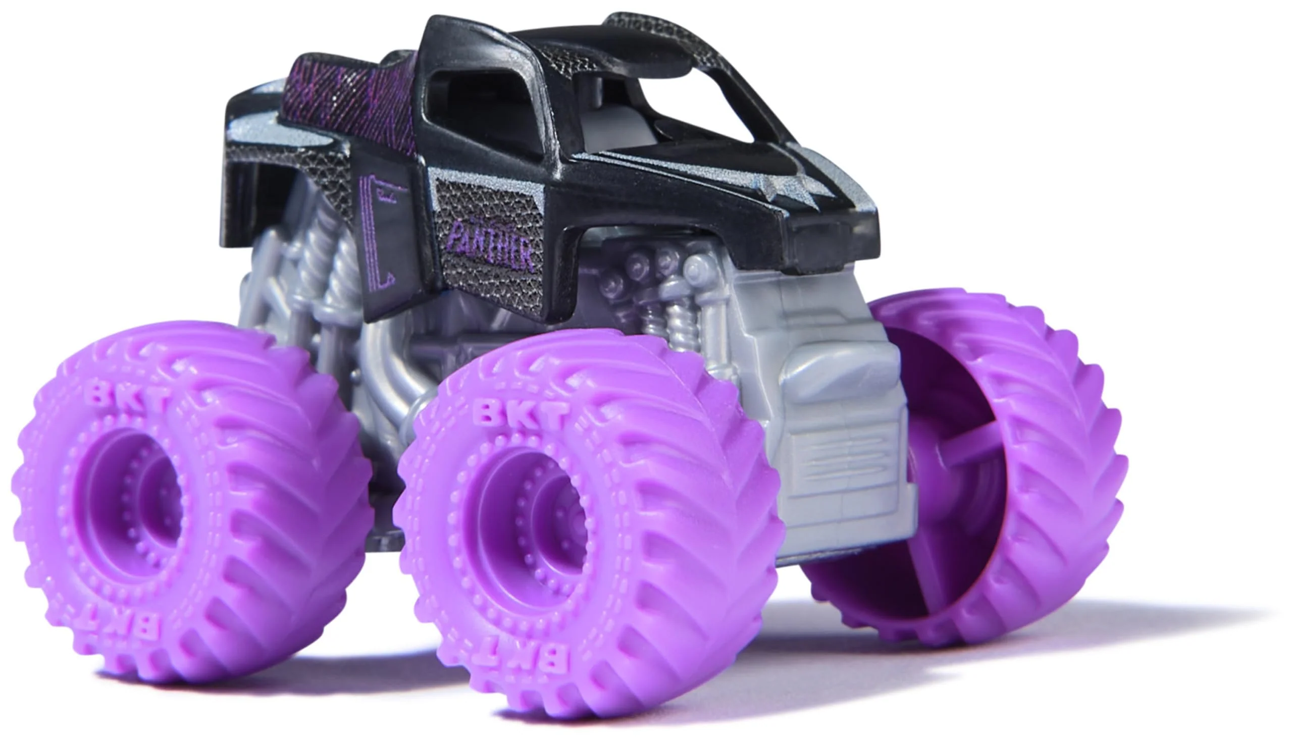 Monster Jam Marvel - Mini-Truck 3er-Set mit Black Panther, Captain America, Iron Man, Maßstab 1:87, robust und mit coolen Details, für monstermäßige Superhelden-Action an jedem Ort, ab 3 Jahren - Image 6