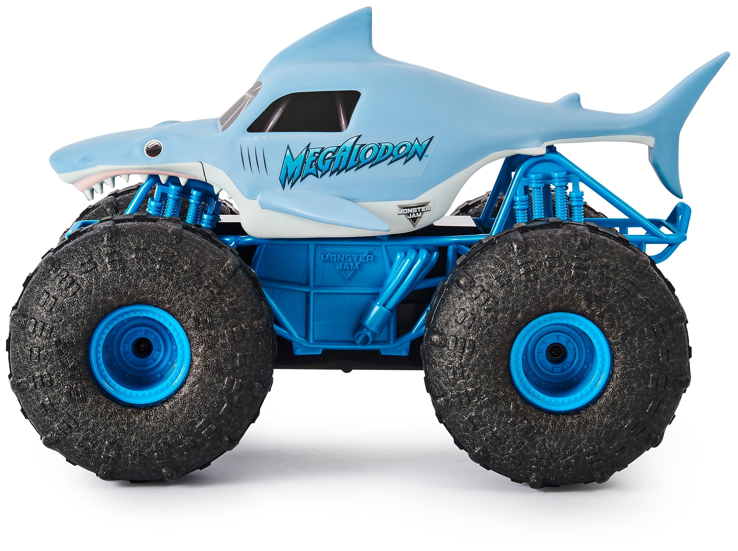 Monster Jam Megalodon Storm, RC Truck, Amphibienfahrzeug in Hai-Optik für Land und Wasser, Maßstab 1:15 - kinderleichte Bedienung, ab 4 Jahren - Image 4