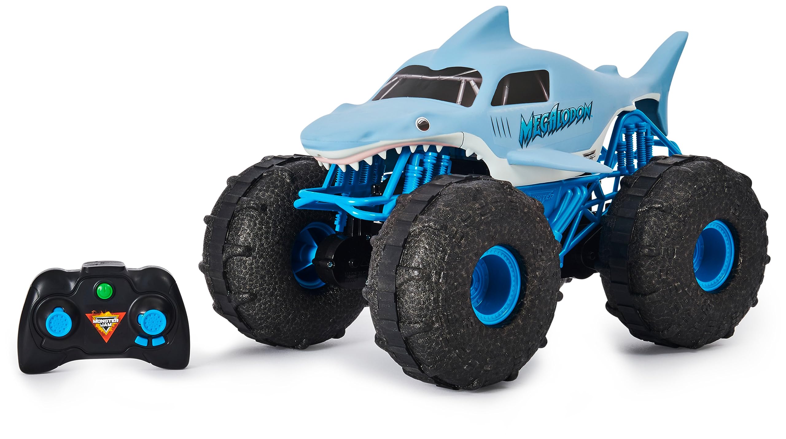 Monster Jam Megalodon Storm, RC Truck, Amphibienfahrzeug in Hai-Optik für Land und Wasser, Maßstab 1:15 - kinderleichte Bedienung, ab 4 Jahren - Image 9