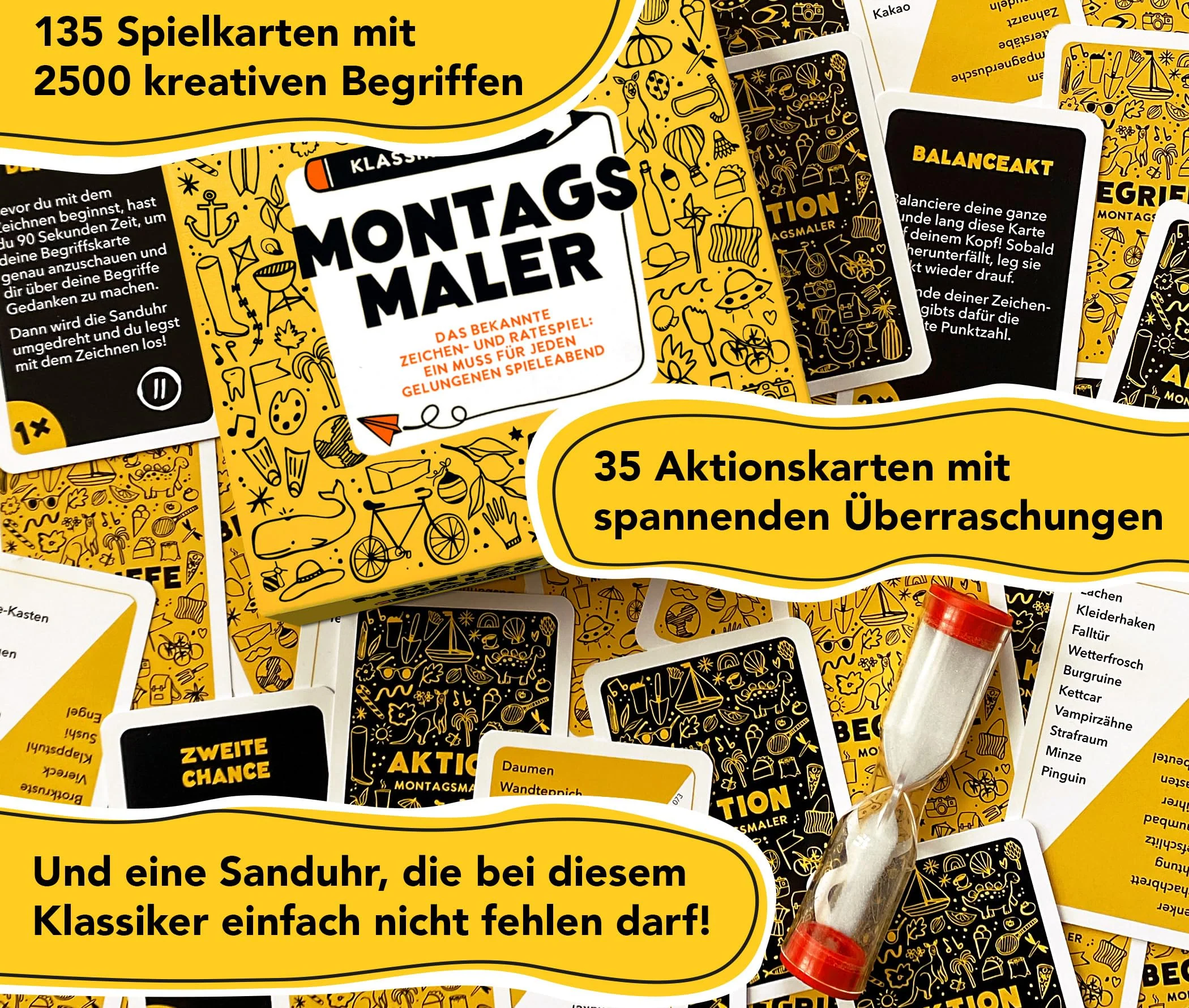 MONTAGSMALER - Lustiges Zeichenspiel - Das beliebte Familienspiel und Gesellschaftsspiel ab 8 Jahre - Kreatives Gemeinschaftsspiel und Spiel für Familie und Freunde - Image 4