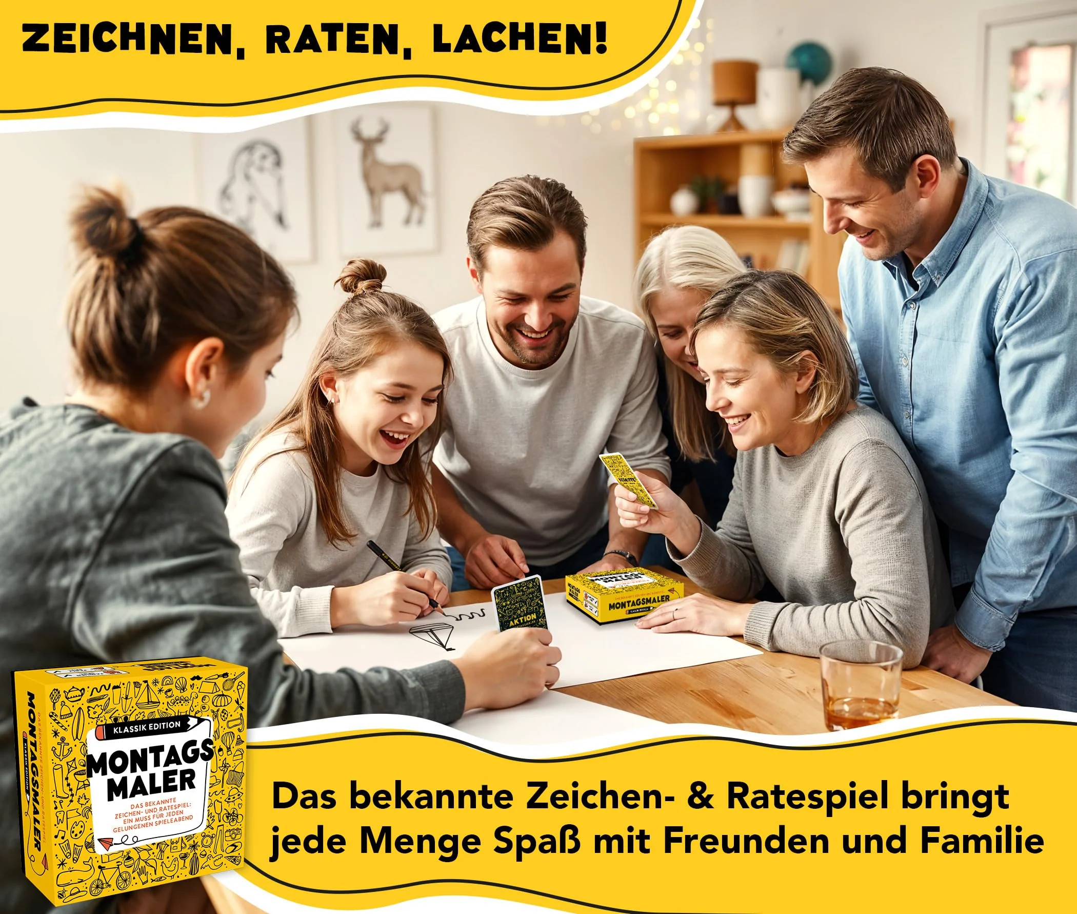 MONTAGSMALER - Lustiges Zeichenspiel - Das beliebte Familienspiel und Gesellschaftsspiel ab 8 Jahre - Kreatives Gemeinschaftsspiel und Spiel für Familie und Freunde - Image 6