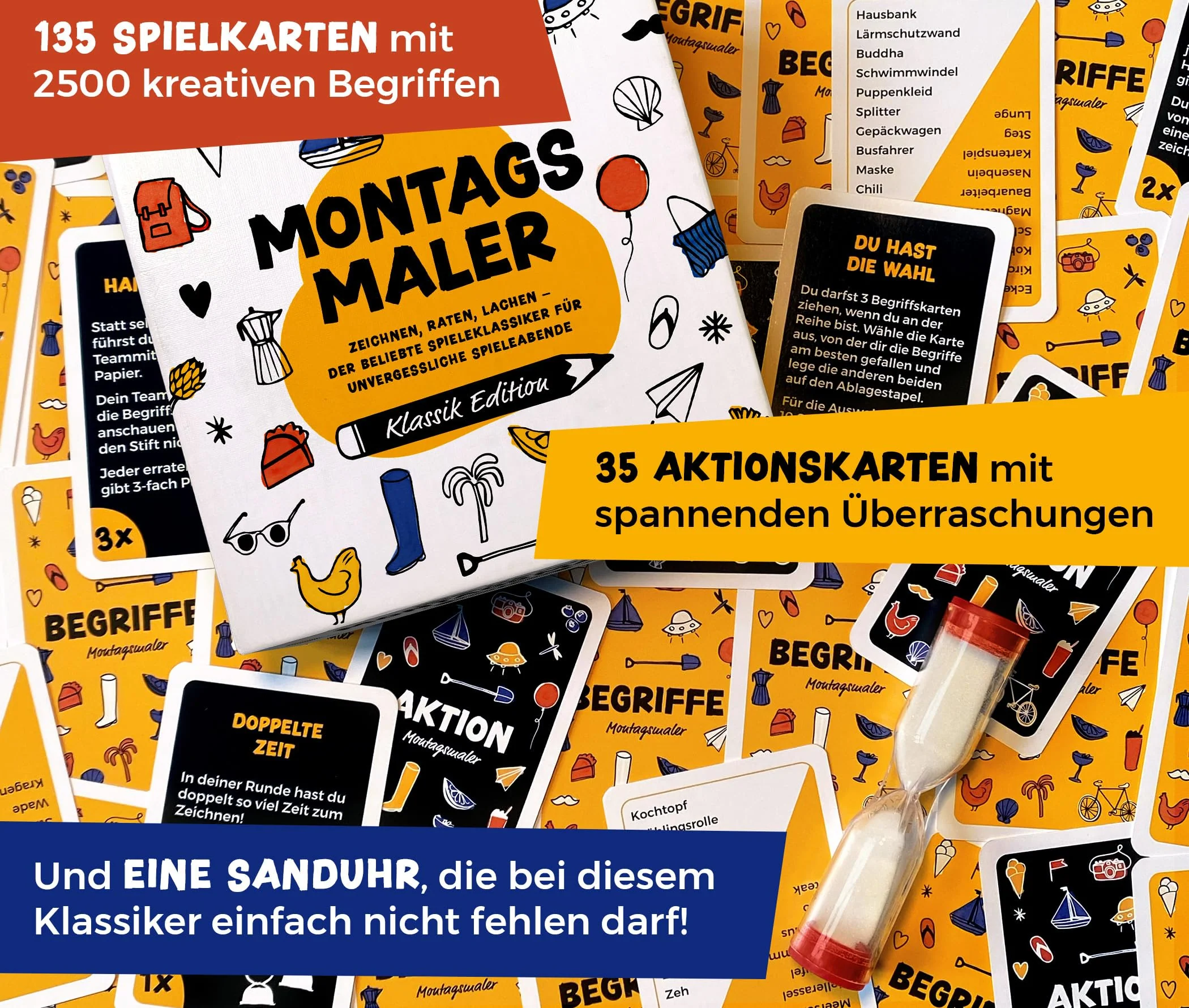MONTAGSMALER - Lustiges Zeichenspiel - Das beliebte Familienspiel und Gesellschaftsspiel ab 8 Jahre - Kreatives Gemeinschaftsspiel und Spiel für Familie und Freunde - Image 4