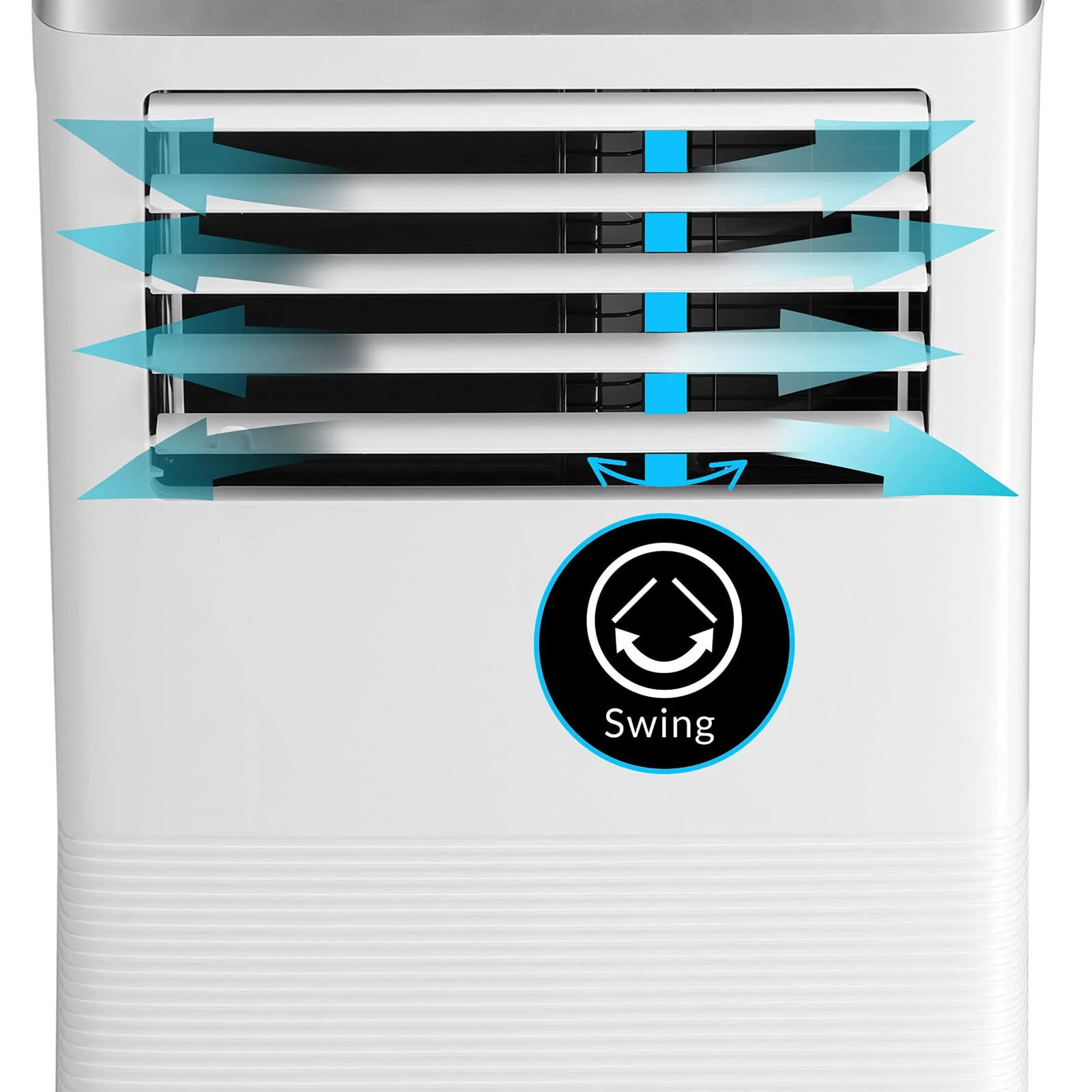 Monzana® lokale Klimaanlage MZKA1000 9000BTU 4in1 WiFi App 2700W Fernbedienung Abluftschlauch Schlafmodus mobil Klimagerät Luftkühler Air Conditioner - Image 3