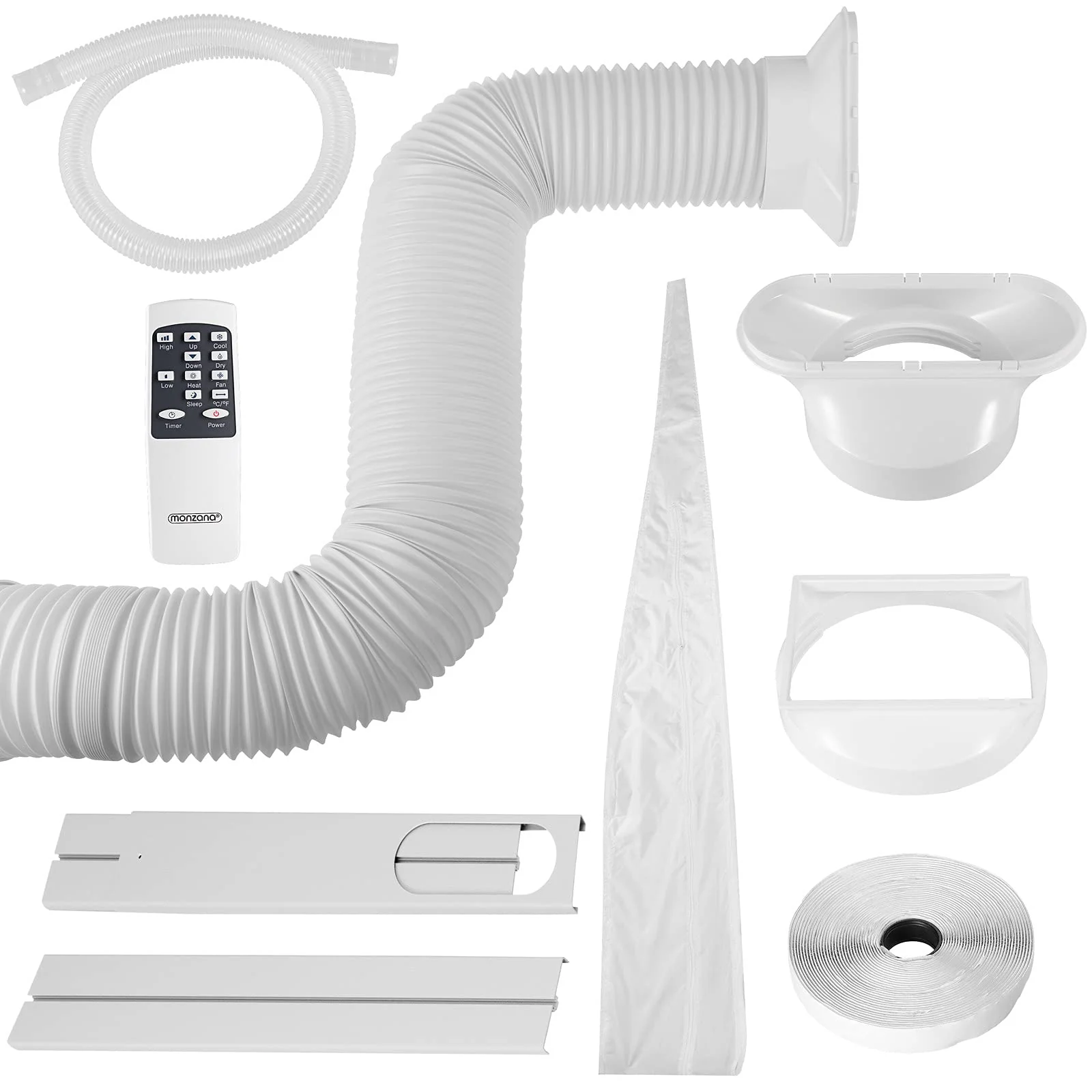 Monzana® lokale Klimaanlage MZKA1000 9000BTU 4in1 WiFi App 2700W Fernbedienung Abluftschlauch Schlafmodus mobil Klimagerät Luftkühler Air Conditioner - Image 6