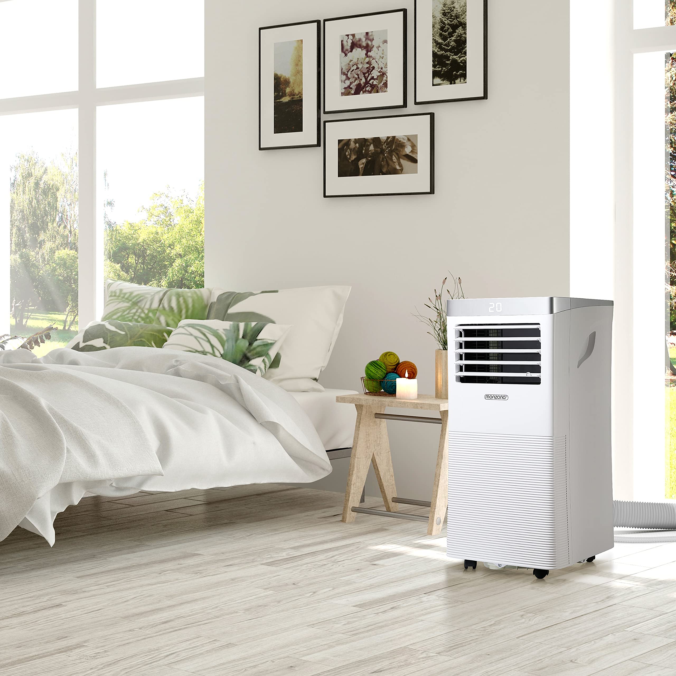 Monzana® lokale Klimaanlage MZKA1000 9000BTU 4in1 WiFi App 2700W Fernbedienung Abluftschlauch Schlafmodus mobil Klimagerät Luftkühler Air Conditioner - Image 9