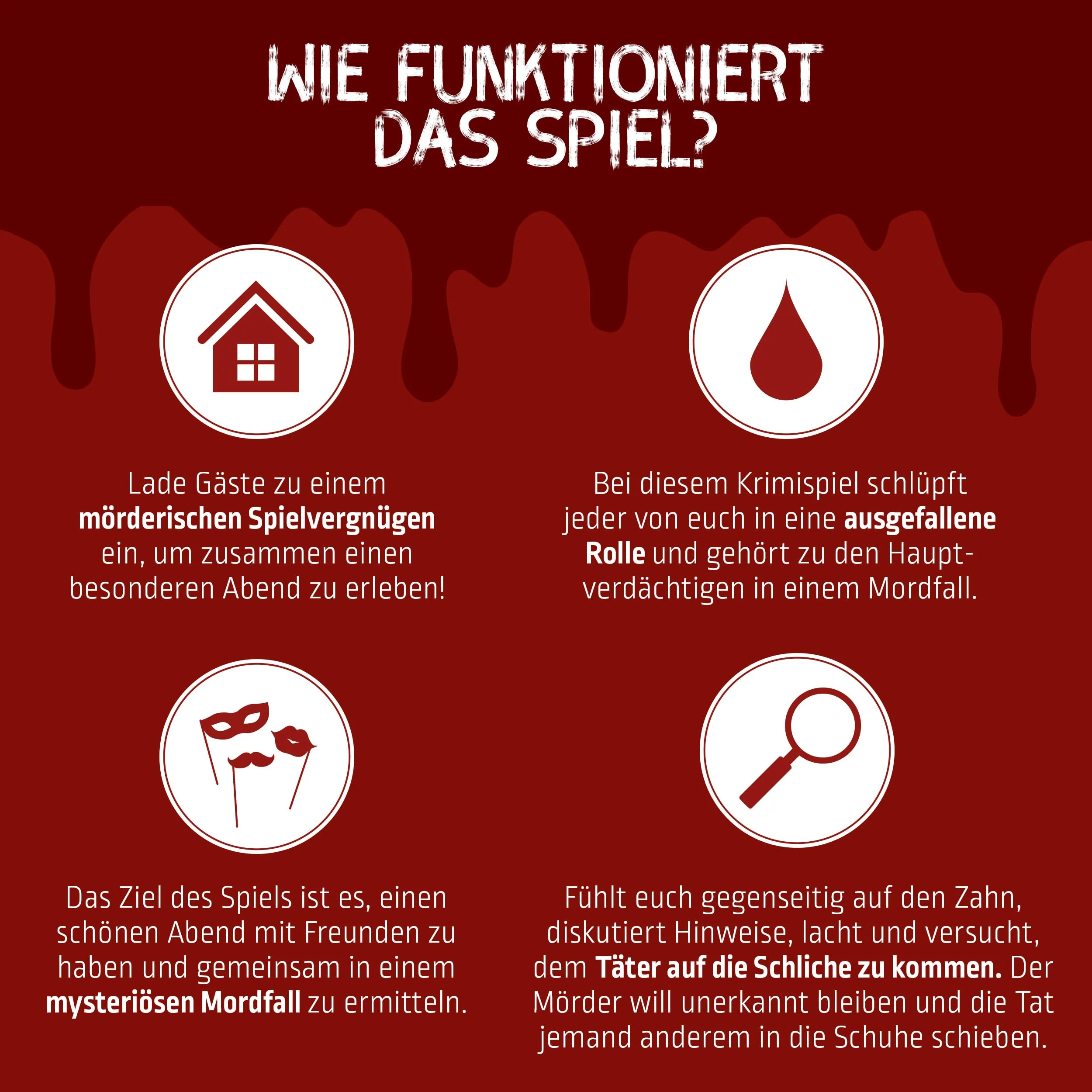 MORD bei Tisch Krimidinner für Zuhause - 4 bis 6 Personen - Der Dorfdisco Fall - Das Krimi Spiel ab 16 Jahren – Ideal als Krimi Dinner für eine mörderische Dinnerparty - Image 3