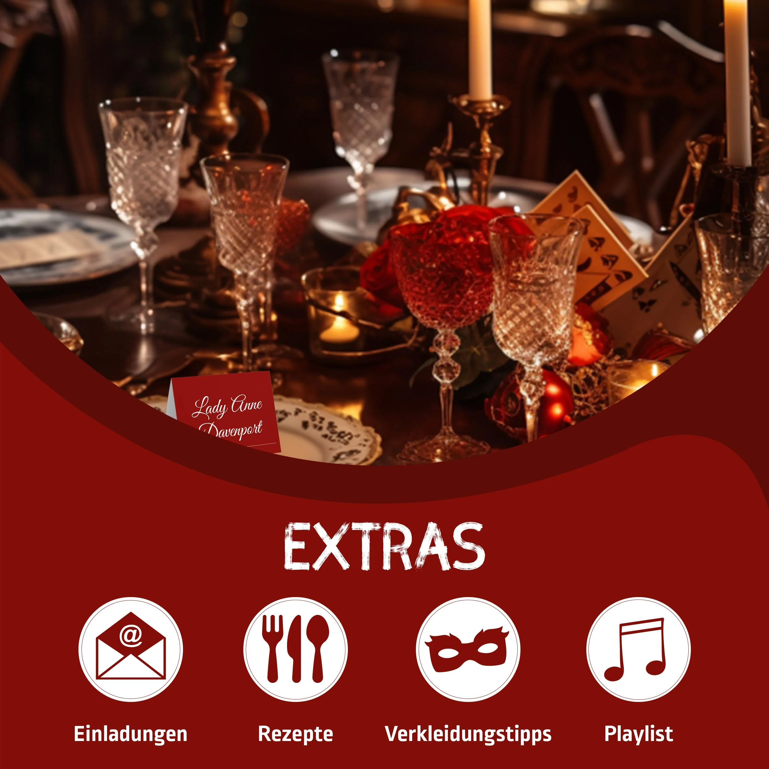 Mord bei Tisch Krimidinner für Zuhause - 6 bis 8 Personen - Der Berghotel Fall - Das Krimi Spiel ab 16 Jahren – Ideal als Krimi Dinner für eine mörderische Dinnerparty - Image 4