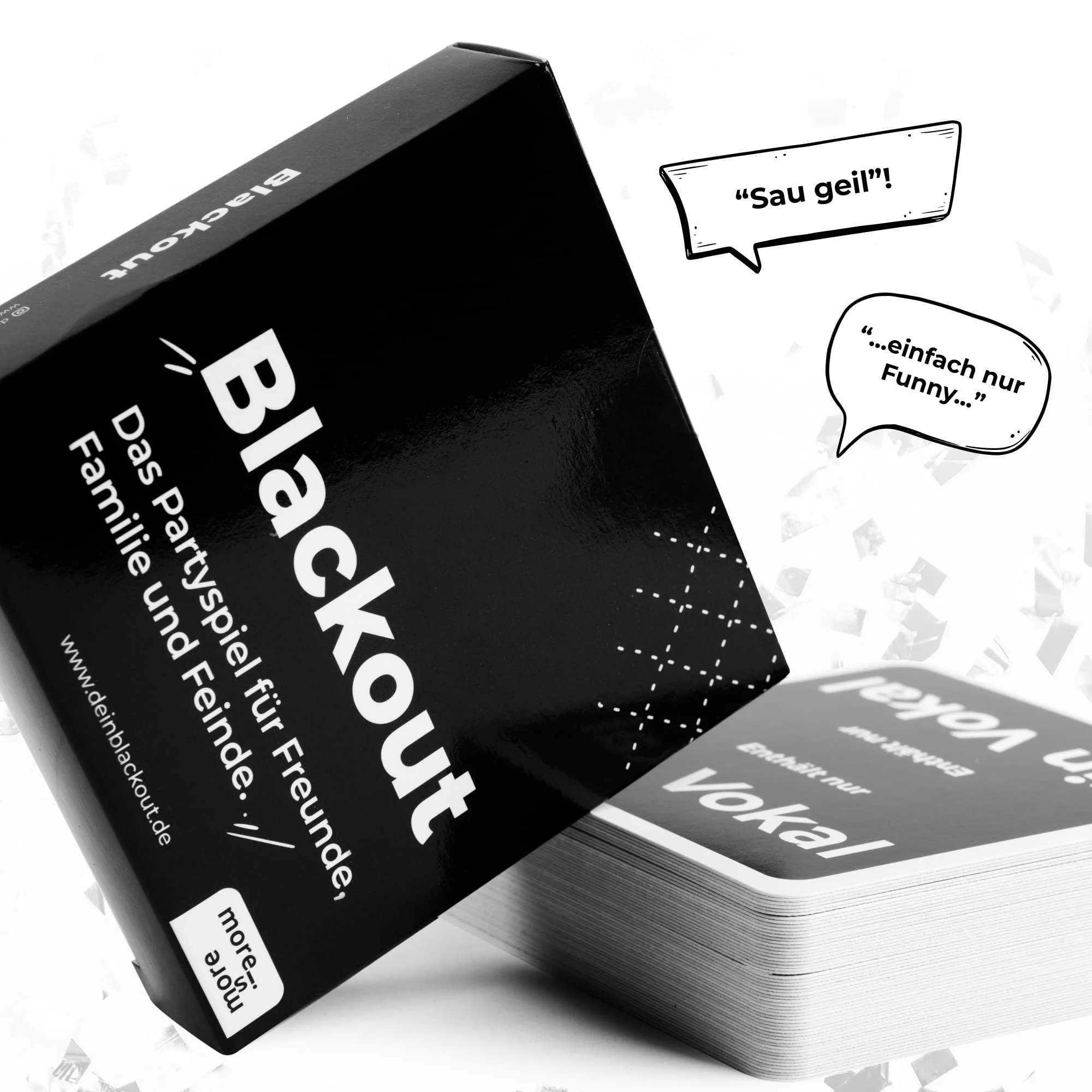 More is More Blackout - das Partyspiel für Freunde, Familie und Feinde - Perfekt für jeden Spieleabend mit Freunden - Kartenspiel für JGA - Image 6
