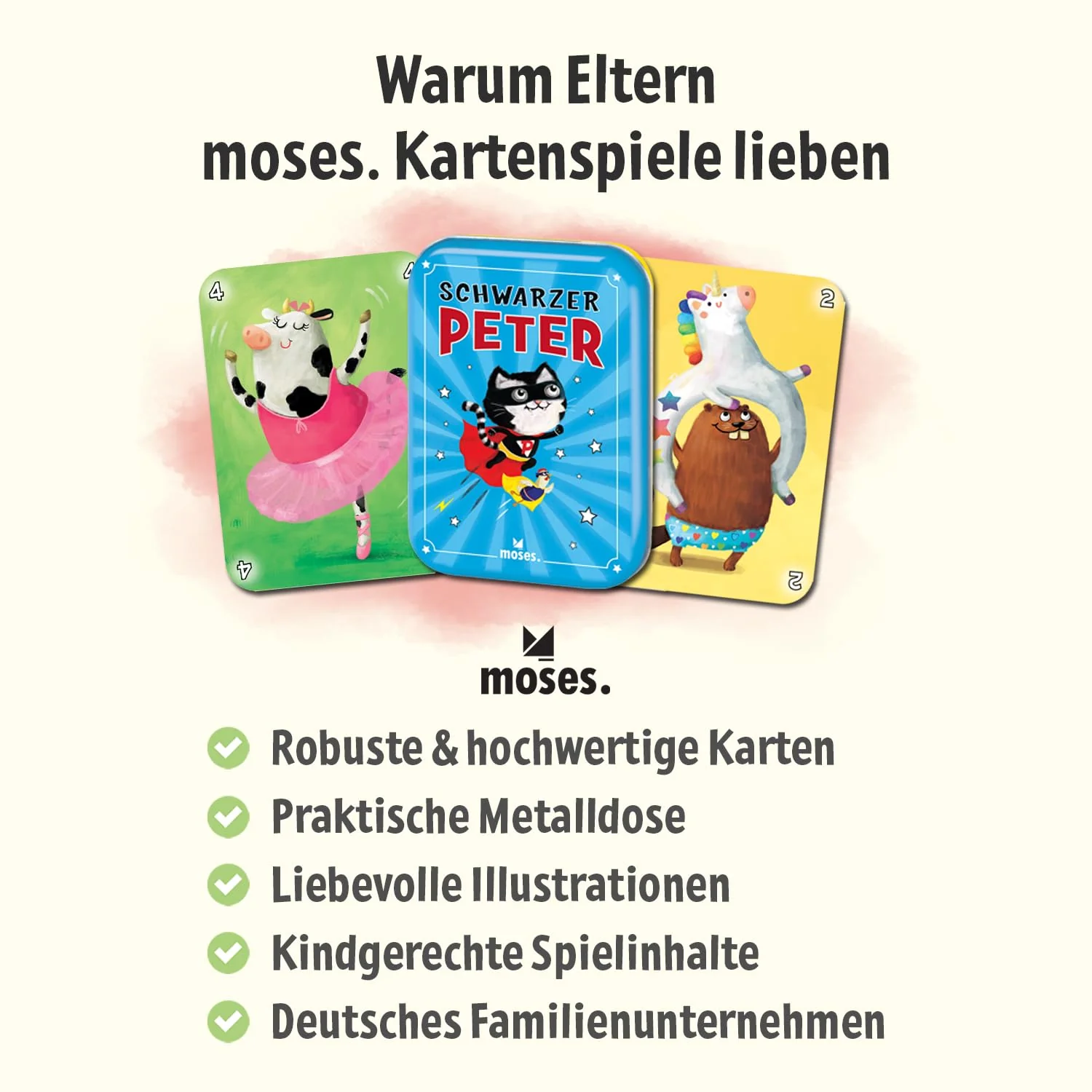 moses. Schwarzer Peter | Spiele-Klassiker | Für Kinder ab 4 Jahren, bunt - Image 2