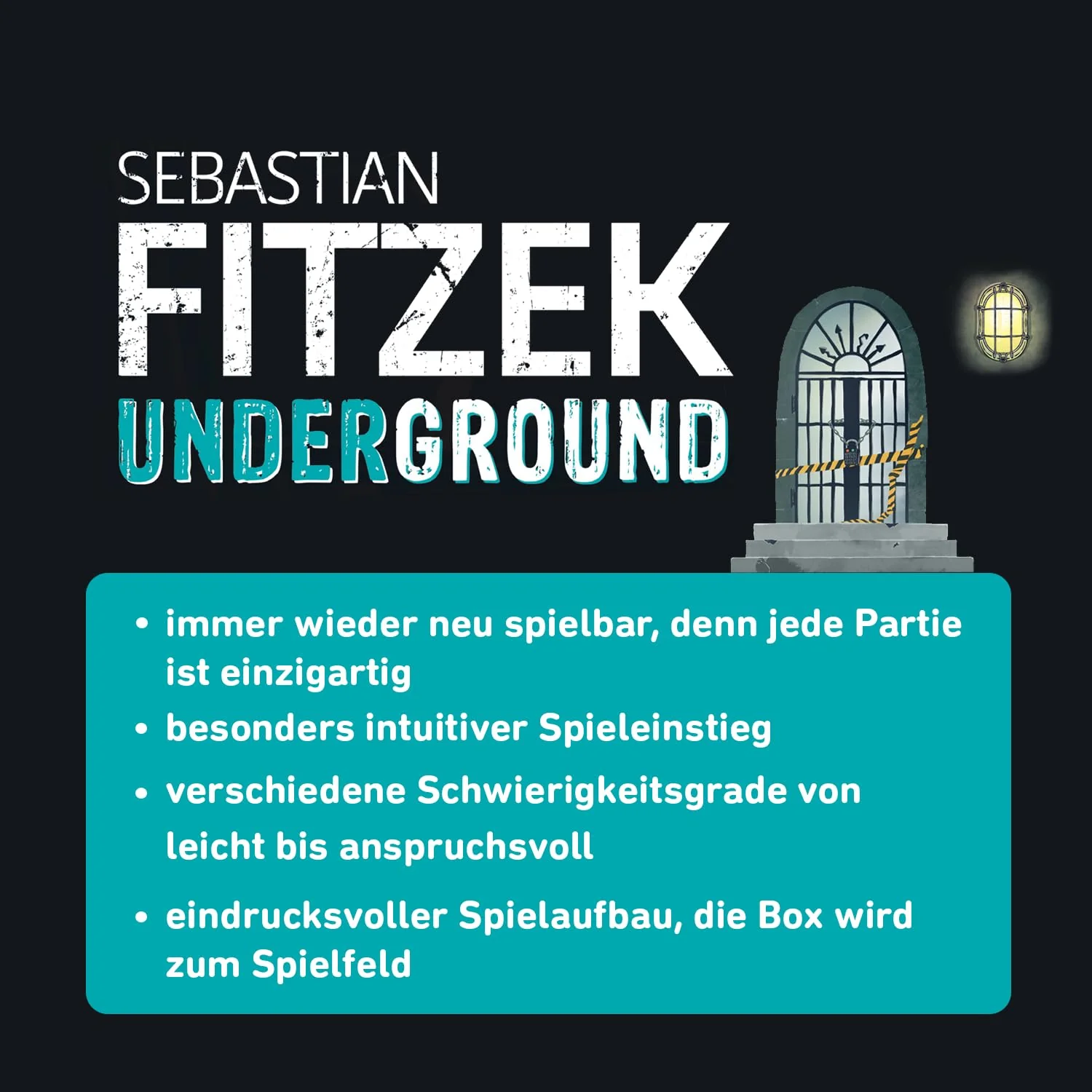 moses. Sebastian Fitzek Underground, innovatives 3D-Thriller-Spiel für Escape-Game Fans, kooperatives Gesellschaftsspiel von Marco Teubner mit verschiedenen Schwierigkeiten, ab 12 Jahren - Image 4