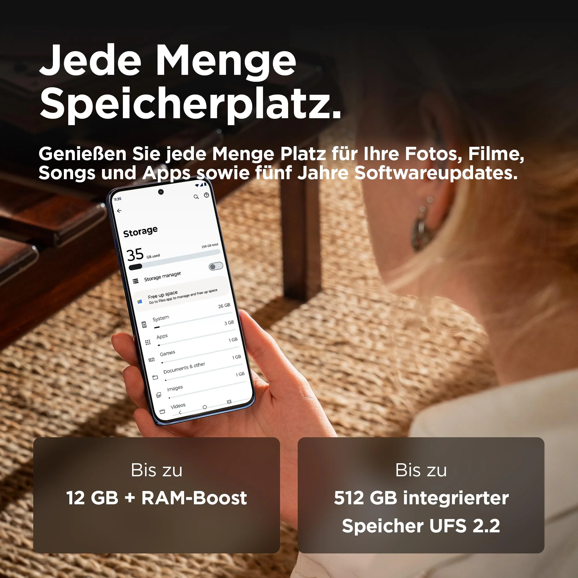 Motorola edge50 neo Smartphone (6,36"-Super-HD-Display, 50-MP-Kamera + Moto-KI, 12/512 GB, 4310 mAh, Android 14) Lattè (Veganes Kunstleder), inkl. Schutzcover, + Handyhalterung - Image 4