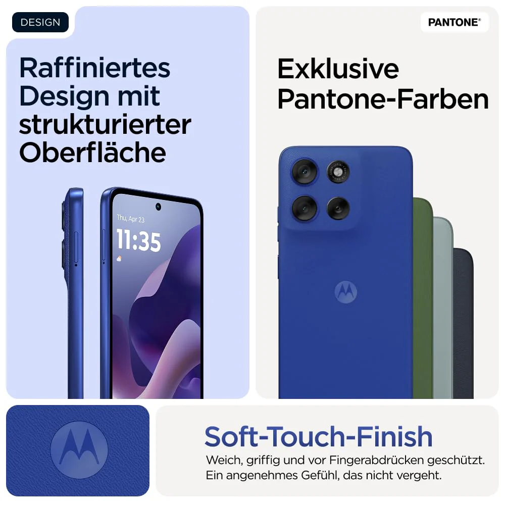 Motorola Moto g56 5G Smartphone (Robustes 6,72“-FHD+-Display Dank Gorilla Glass 7i, 50-MP-Kamera mit Moto-AI, 8/256 GB, 5100 mAh, extrem temperaturbeständig) Pantone Black Oyster, inkl. Schutzcover - Image 9