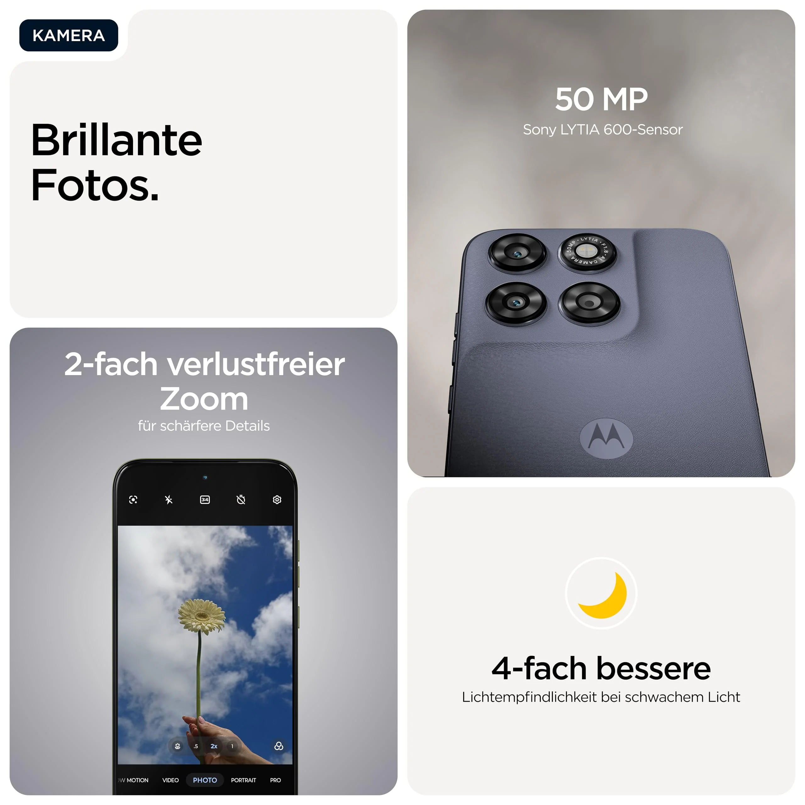 Motorola Moto g67 5G Smartphone (6,78“-Super-HD-Display mit Corning Gorilla Glas 7i, Sturz- und Kratzschutz, 50-MP-Kamera, 4/256 GB, 5100 mAh, Android 16) Pantone Arctic Seal - Image 10