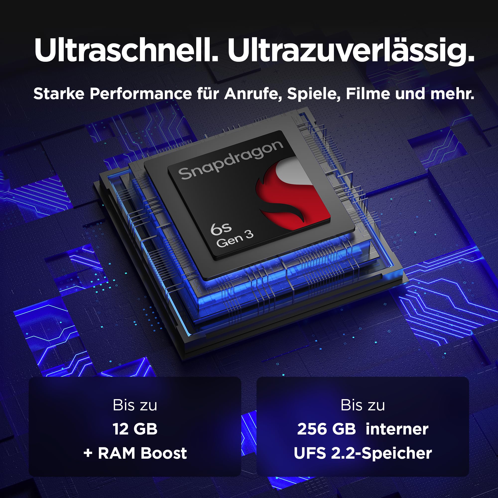 Motorola Moto g85 5G Smartphone (6,67"-FHD+-Display, 50-MP-Kamera, 8/256 GB, 5000 mAh, Android 14) Cobalt Blue, inkl. Schutzcover [Exklusiv bei Amazon] - Image 5