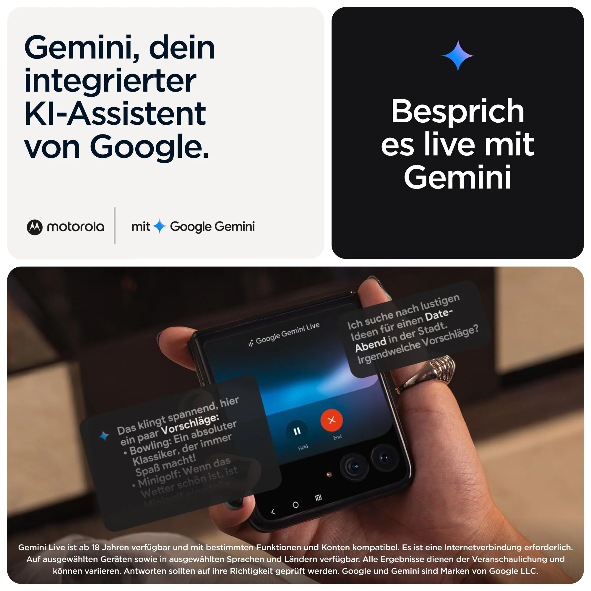 Motorola razr 60 Ultra Flip-Phone (6,96"-pOLED-Display/Robustes 4,0"-Außendisplay mit Gorilla Glass Ceramic, widerstandsfähig, wassergeschützt, 50-MP-Moto-AI-Kamera, 16/512 GB) Pantone Cabaret - Image 12
