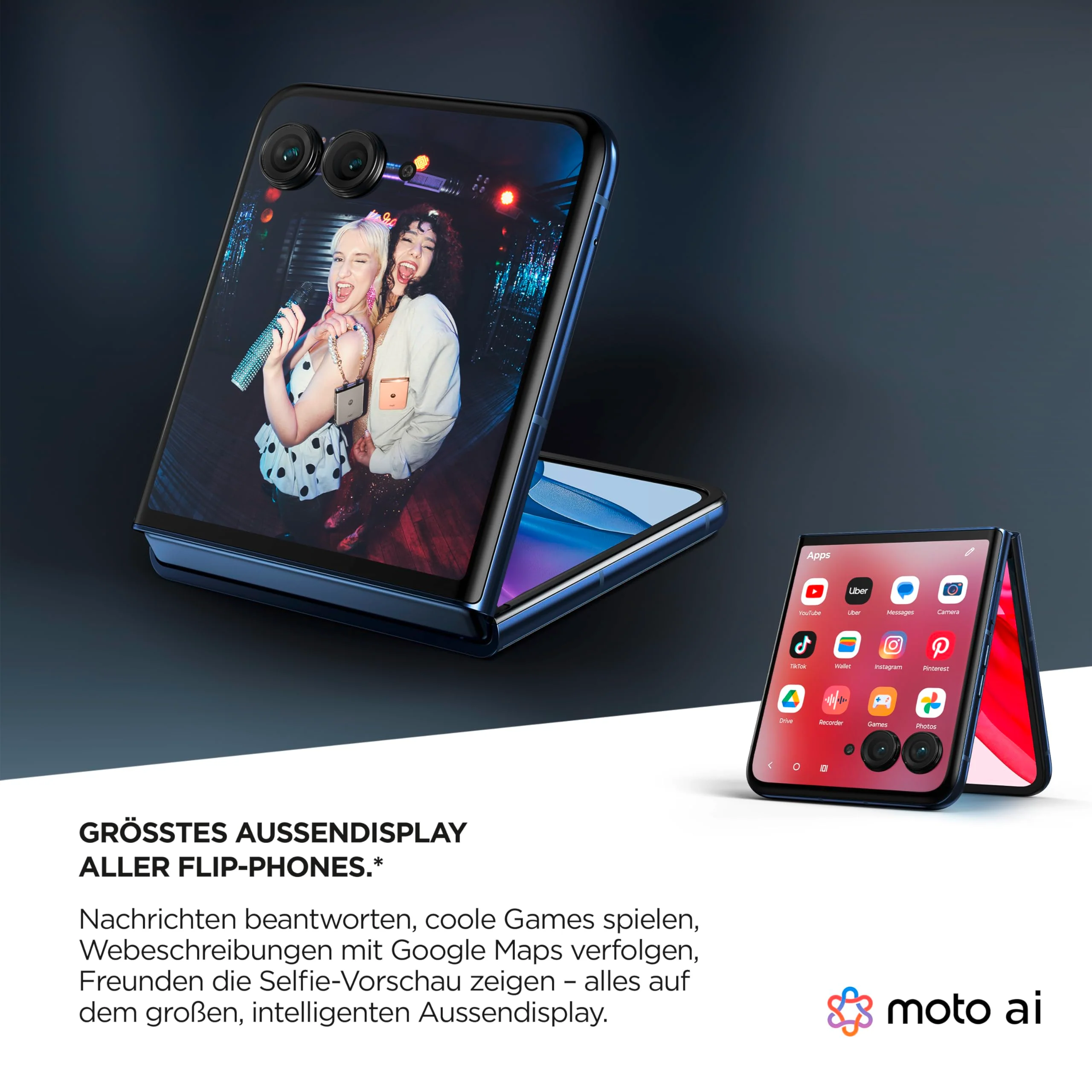 Motorola razr50 Ultra (Flip-Phone, 6,9"/4,0"-FHD+-Display, 50-MP-Kamera, 12/512 GB, 4000 mAh, Android 14) Mocha Mousse, inkl. Premium-Schutzcover [Exklusiv bei Amazon] - Image 6