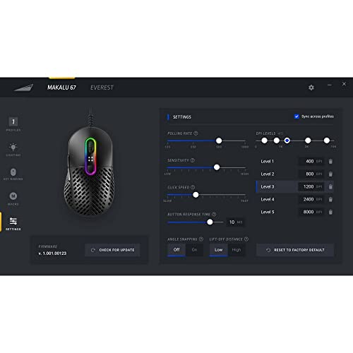 MOUNTAIN Compatible Makalu 67 Gaming-Maus - schwarz - Image 9