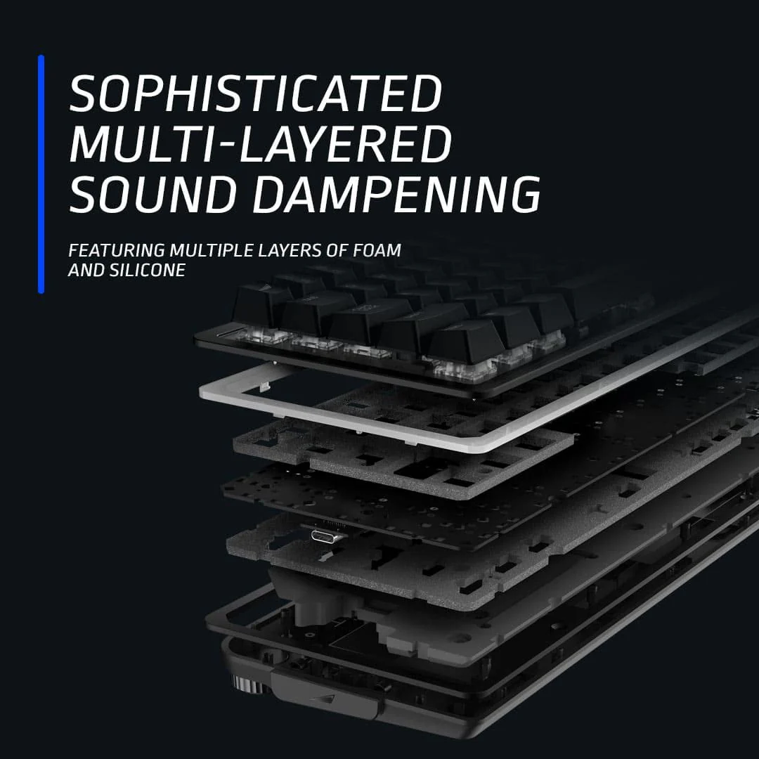 Mountain Gaming Tastatur Mechanische “Everest 60” - US ANSI - RGB Gaming Keyboard - Mechanische Gaming Tastatur mit Hot-Swap-fähige mechanische Switches, PBT Keycaps, UVM - Image 8