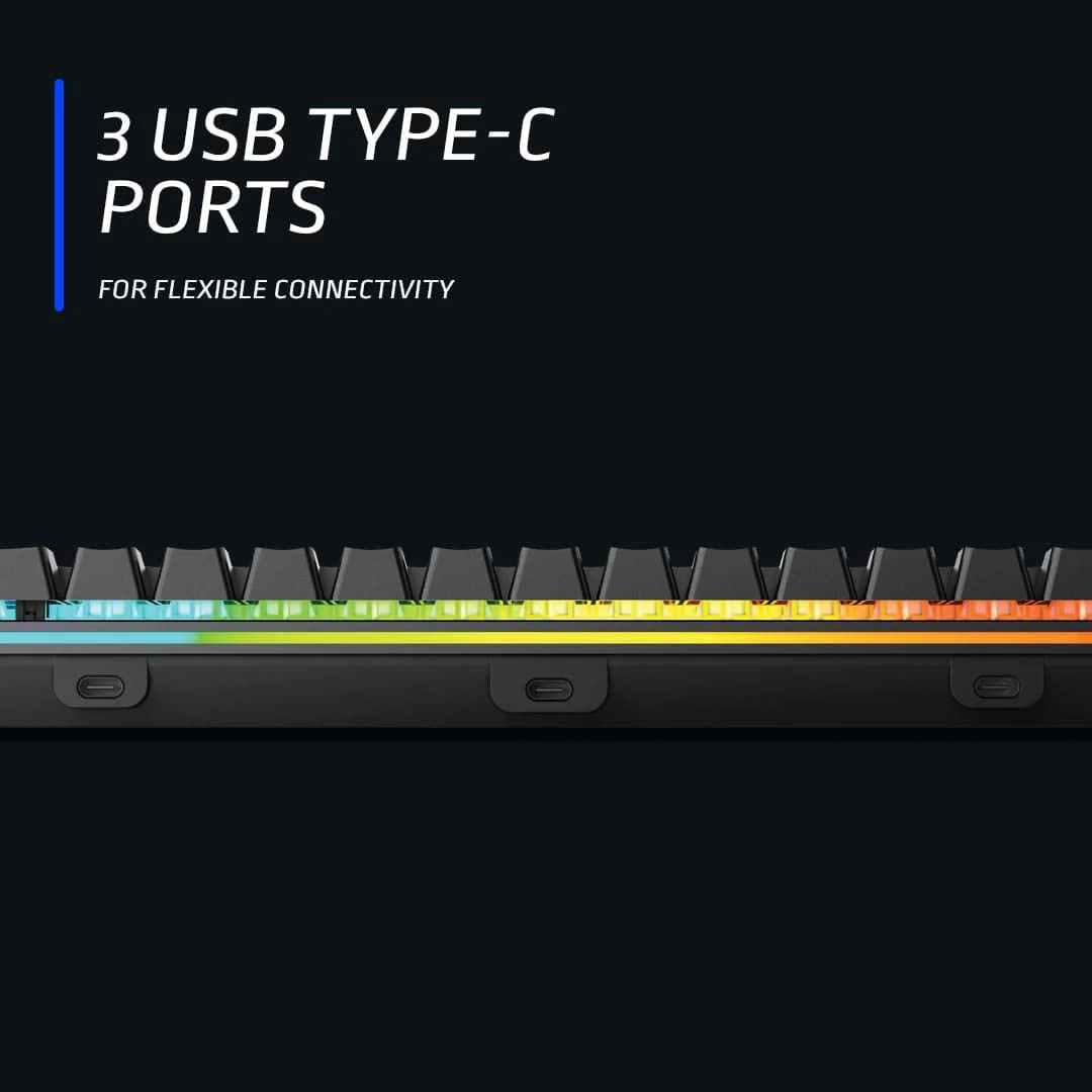 Mountain Gaming Tastatur Mechanische “Everest 60” - US ANSI - RGB Gaming Keyboard - Mechanische Gaming Tastatur mit Hot-Swap-fähige mechanische Switches, PBT Keycaps, UVM - Image 9