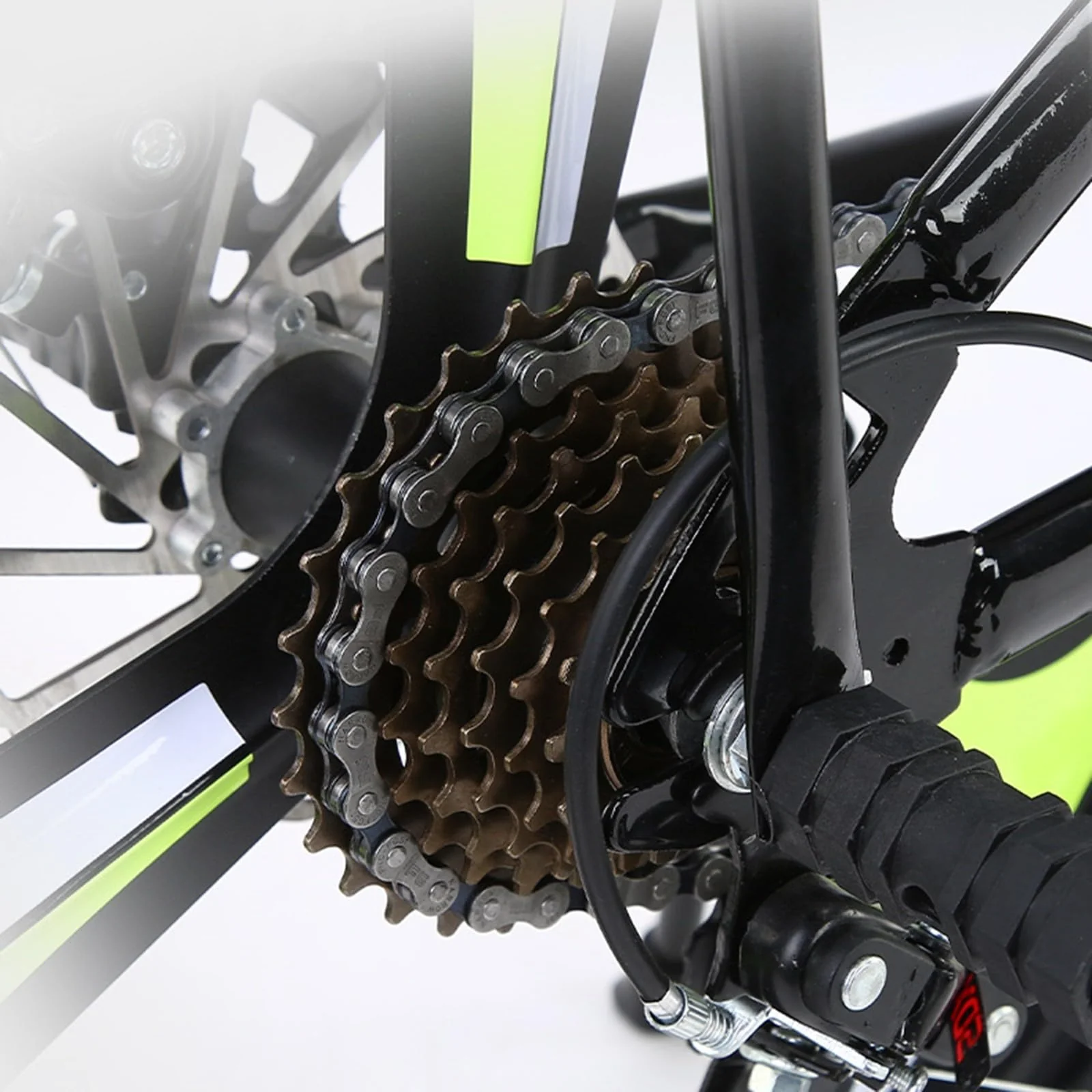 Mountainbike 24 Zoll Integrierte Rad Doppelscheibenbremsen Dual Shock 6 Gang Schaltung Fahrrad Herren und Damensport C,22 inches - Image 5