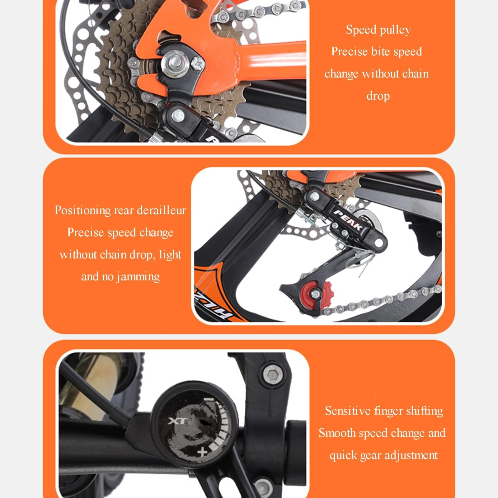 Mountainbike 24 Zoll Integriertes Rad 6 Gang Doppelscheibenbremse Doppelte Stoßdämpfung Geeignet für Kinder und Jugendliche A,22 inch - Image 2