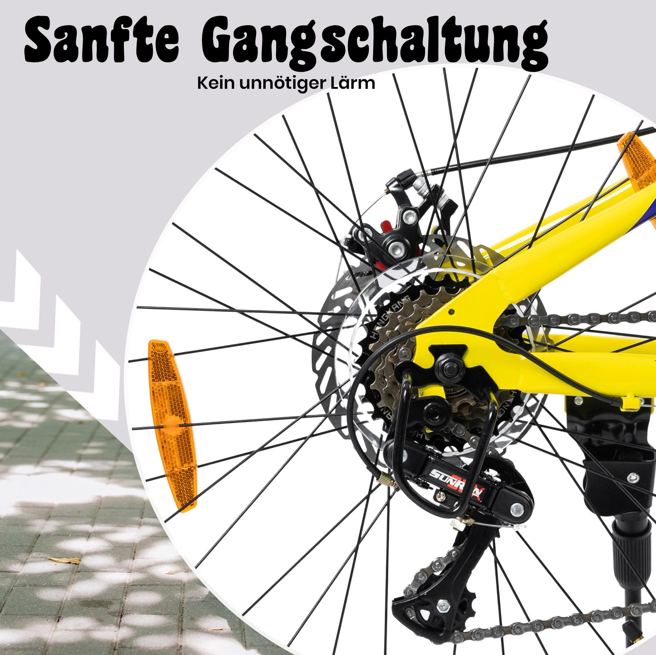Mountainbike 24 Zoll Jungen Mädchen Kinderrad 6 Gang Schaltung Kettenschaltung - Image 4