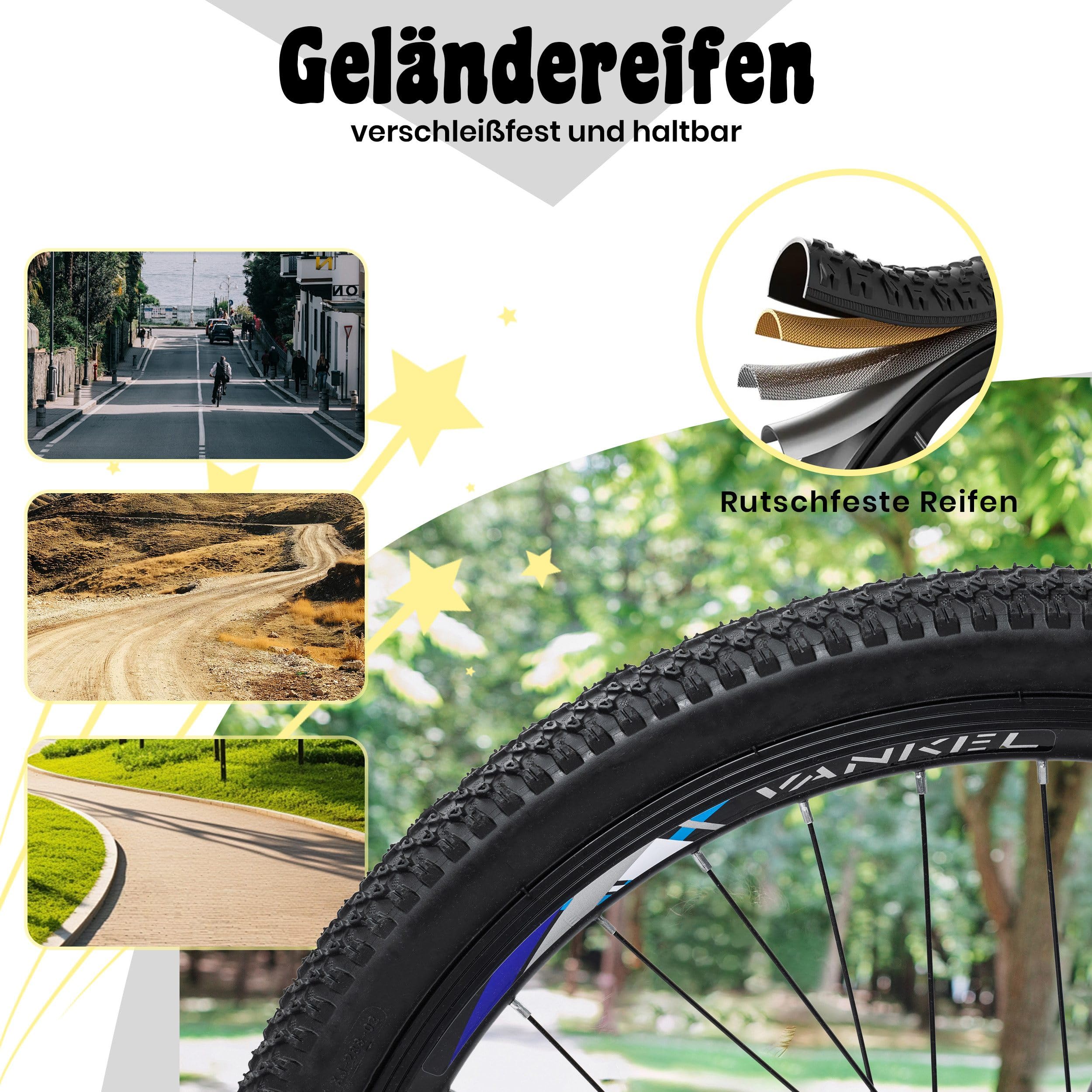 Mountainbike 24 Zoll Jungen Mädchen Kinderrad 6 Gang Schaltung Kettenschaltung - Image 7