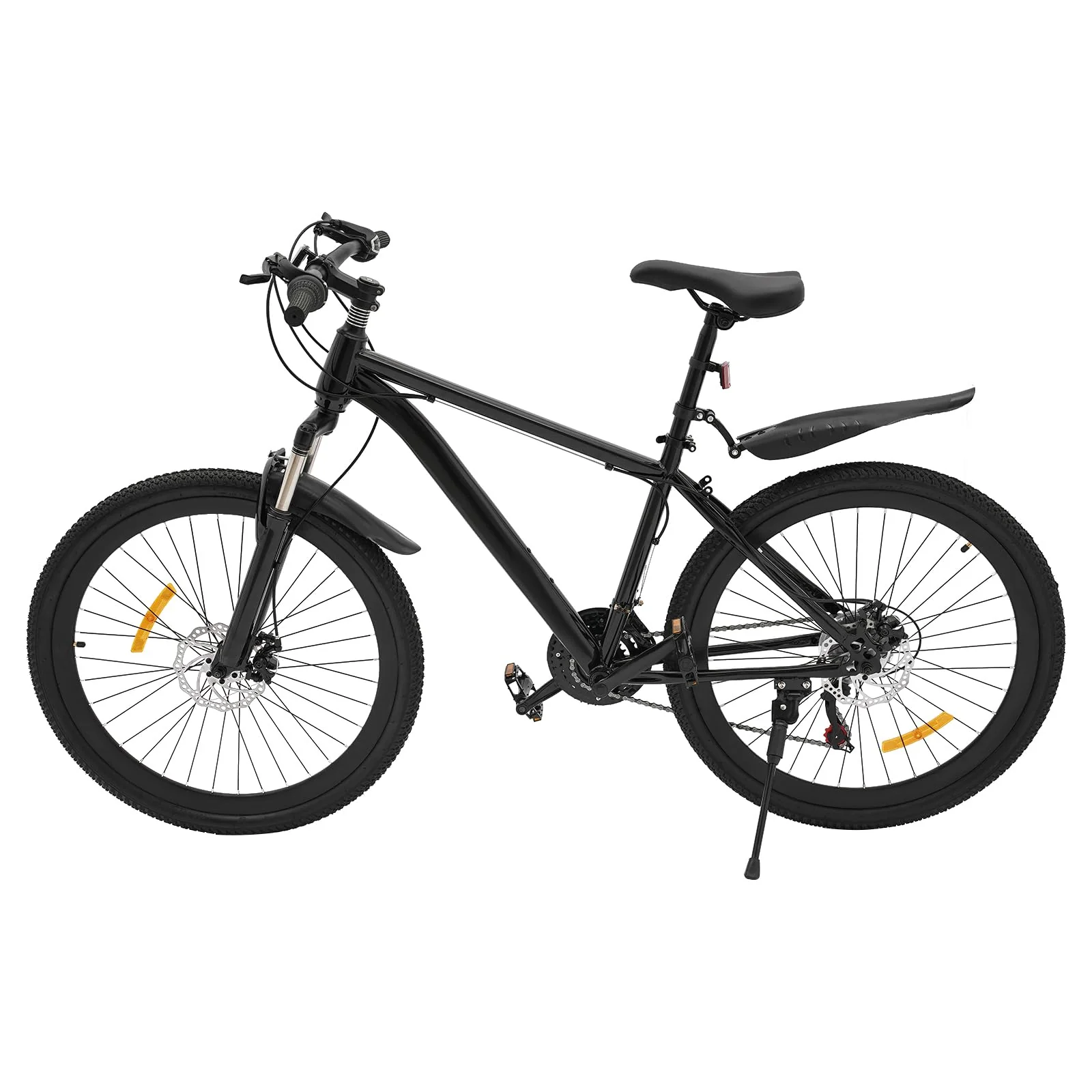 Mountainbikes 26 Zoll 21 Gang Fully MTB Fahrrad Einstellbarer Sitz Und Lenkerhöhe Stoßdämpfung Scheibenbremse Cityräder Vordere Federung Strabenfahrrader Tragfähigkeit 100 Kg Bicycle Mountain Bike