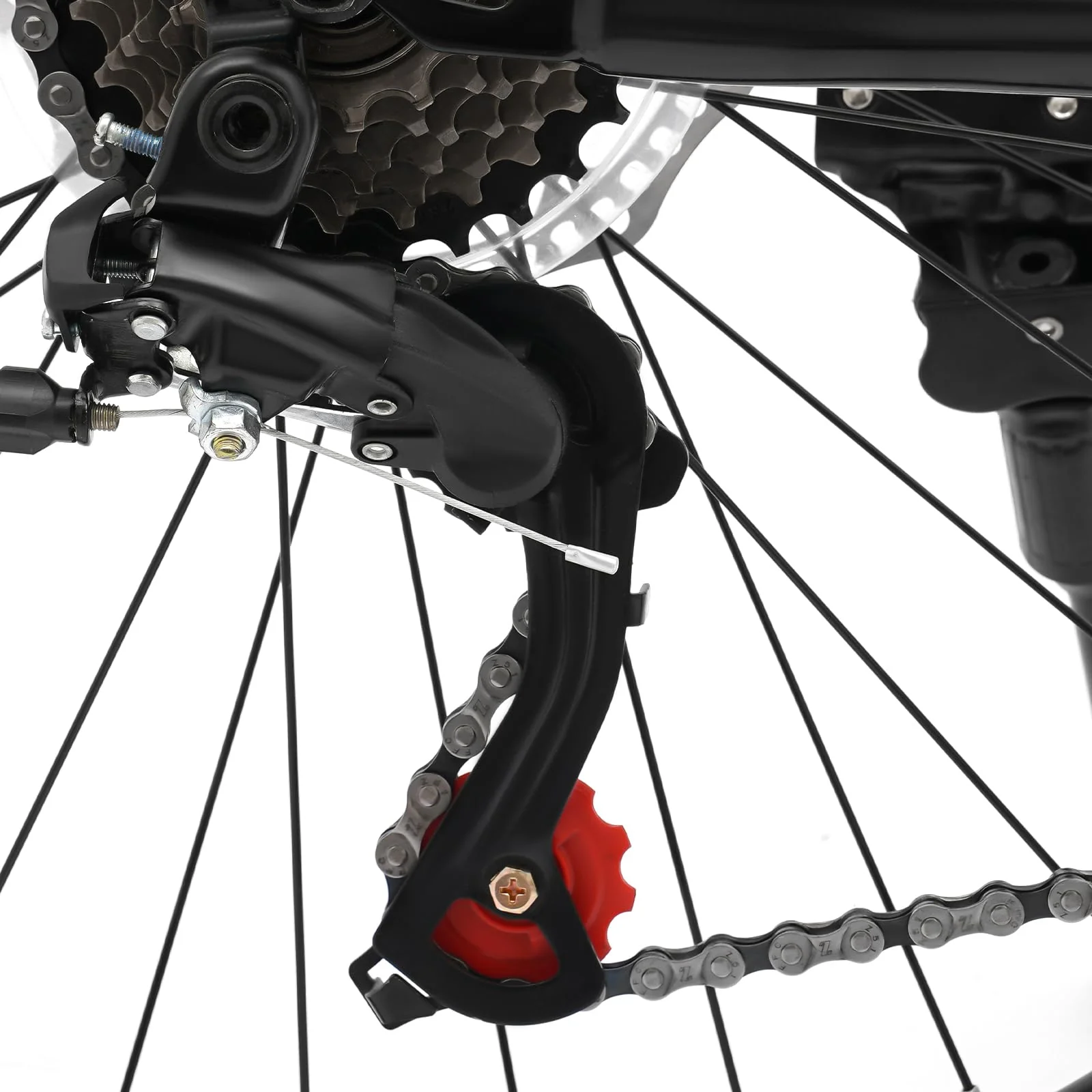 Mountainbikes 26 Zoll 21 Gang Fully MTB Fahrrad Einstellbarer Sitz Und Lenkerhöhe Stoßdämpfung Scheibenbremse Cityräder Vordere Federung Strabenfahrrader Tragfähigkeit 100 Kg Bicycle Mountain Bike - Image 4