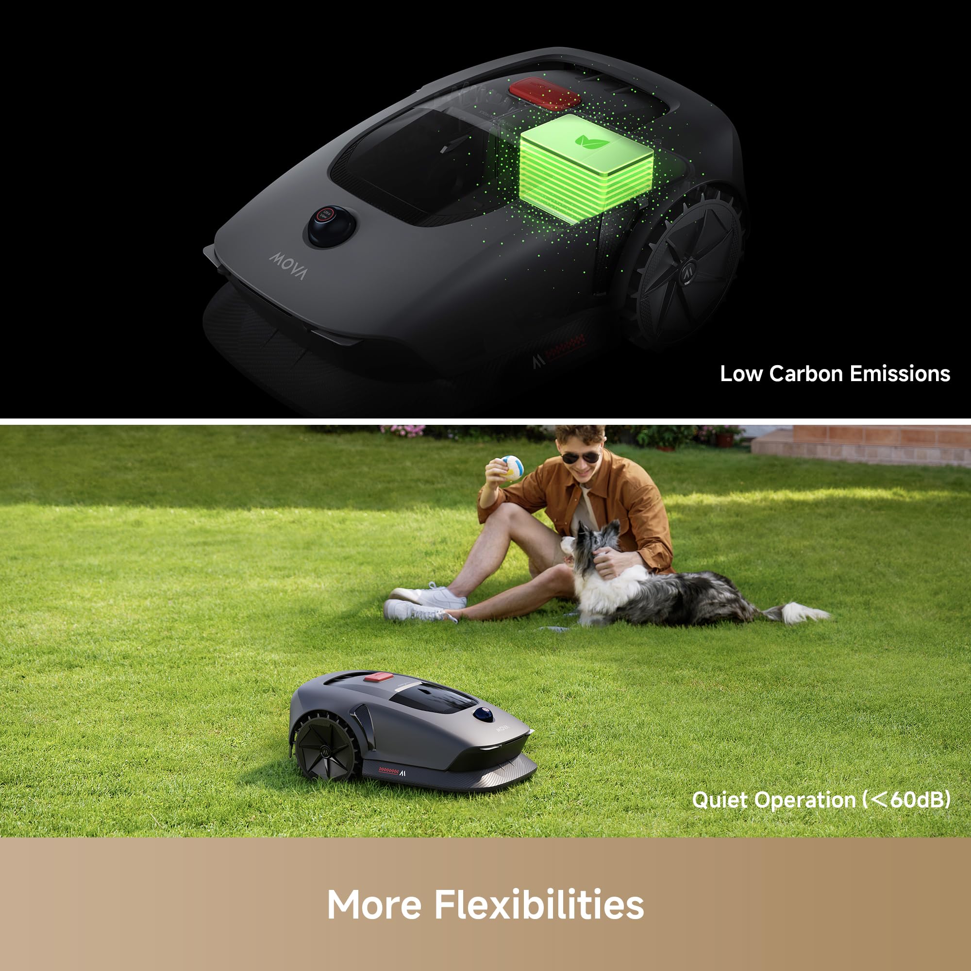 MOVA 600, Rasenmäher Roboter 360° 3D LiDAR Mähroboter ohne Begrenzungskabel & Genaue Kartierung 600 m², Smarte Hindernisvermeidung, App-Steuerung, U-förmiges Schneiden, Sicherheitswarnungen - Image 9