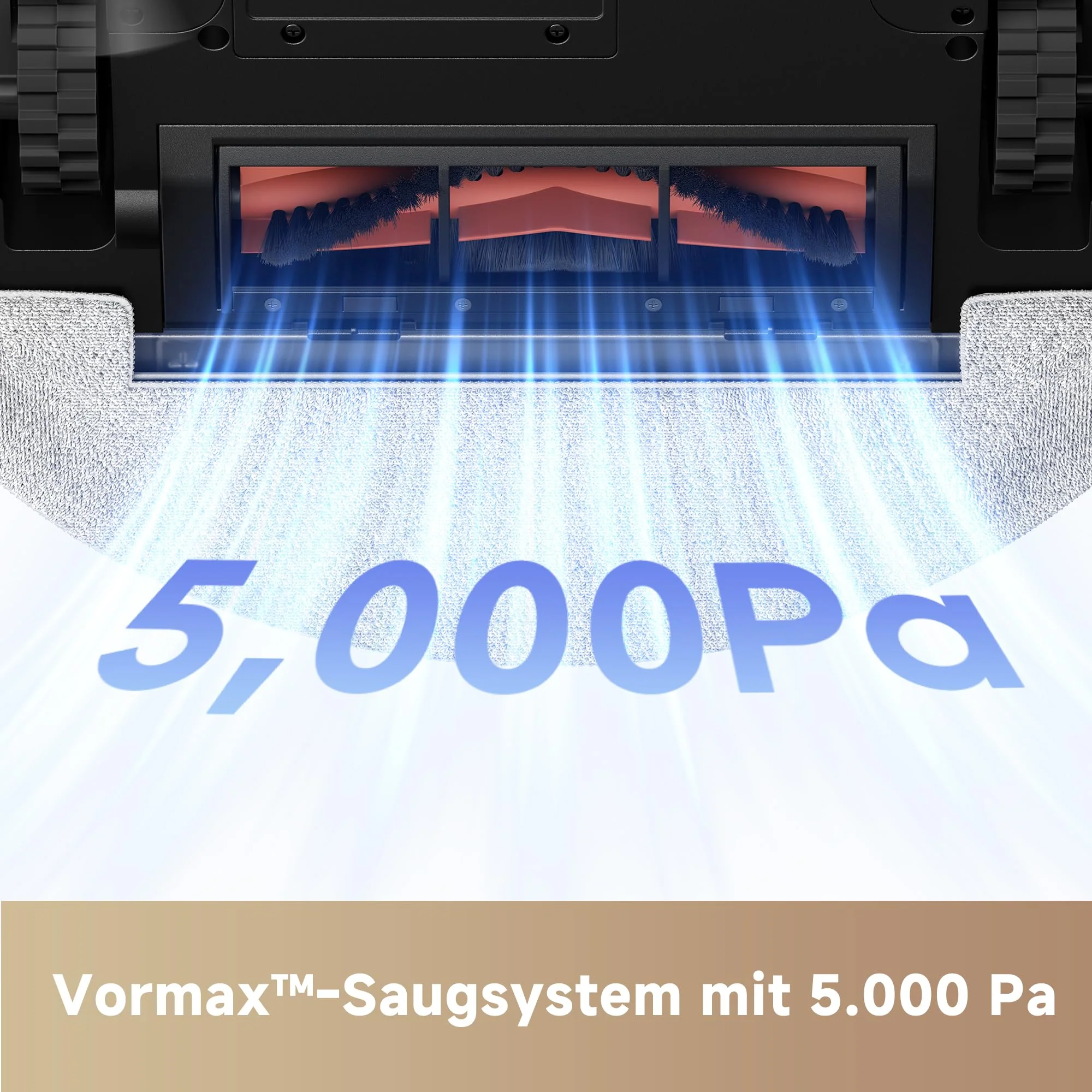 Mova E20 Saugroboter mit Wischfunktion, LDS-Navigation, 5.000 Pa Saugkraft, 2-in-1 Staubsaugen und Wischen, Kompakte Bauweise - Image 8
