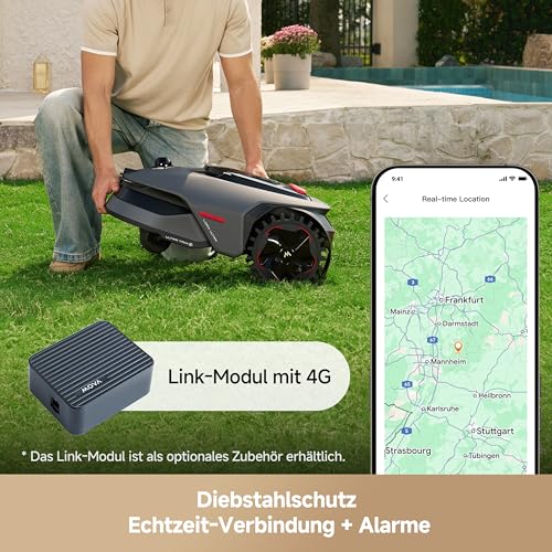MOVA LiDAX Ultra 800 Mähroboter ohne Begrenzungskabel, Empf. 800 m², ohne RTK & automatische Kartenerstellung per 3D-LiDAR mit 360° & AI Vision, 5 cm Kantenschnitt, effiziente Wegeplanung in U-Form - Image 5
