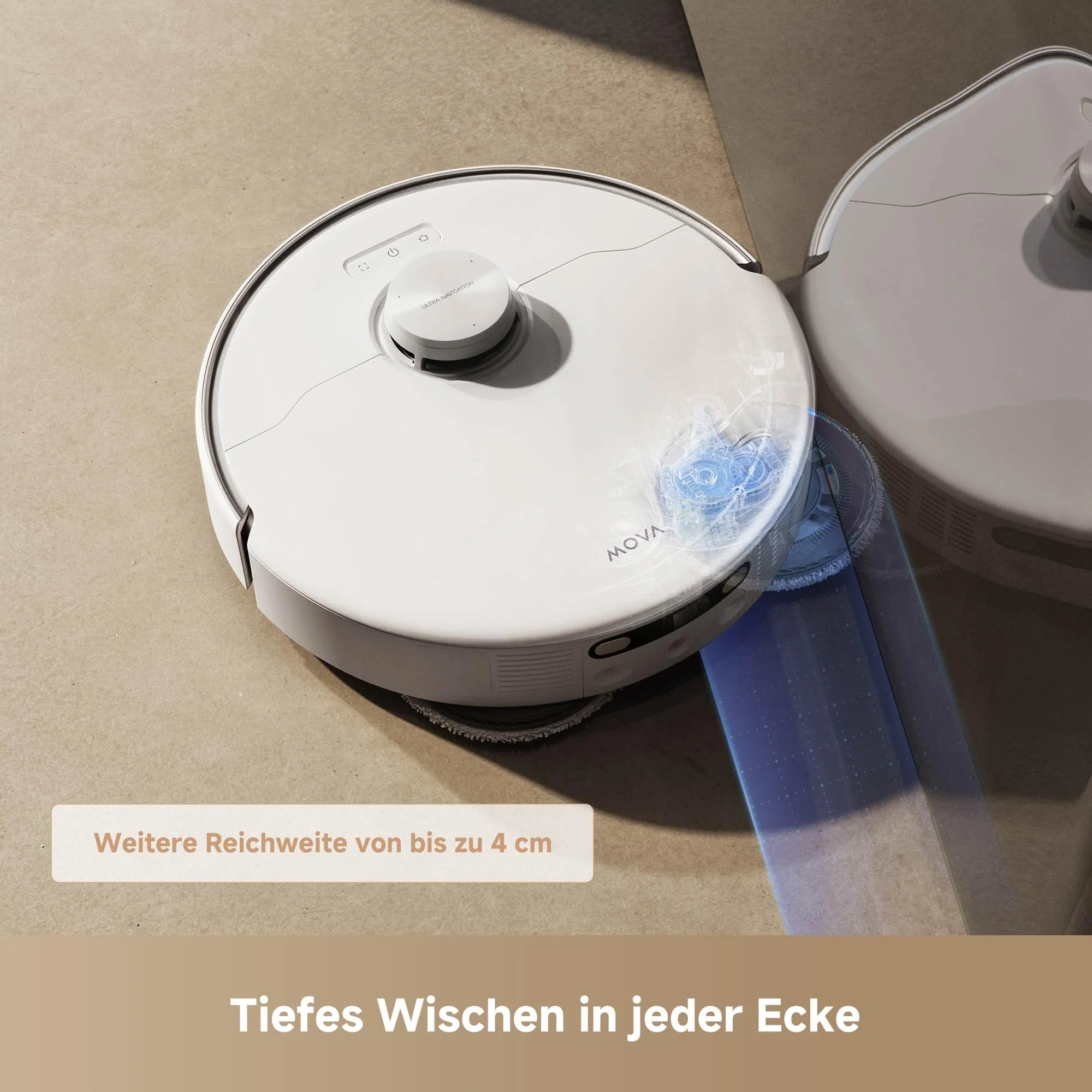 Mova P50 Pro Ultra Saugroboter mit Wischfunktion, 19.000 Pa Saugkraft, 75 ℃ Heißwasser-Moppwäsche, automatische Reinigung, automatische Entleerung, automatische Nachfüllung, Hindernisvermeidung - Image 9