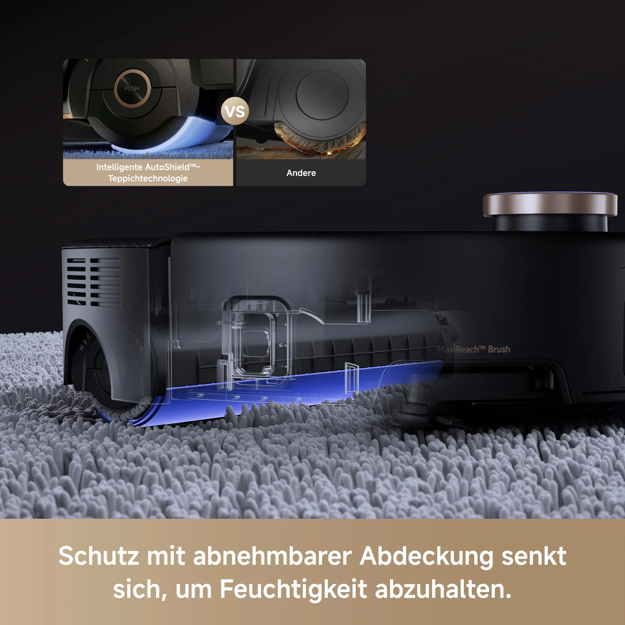 Mova Z60 Ultra Roller Complete Saugroboter mit Wischfunktion 28.000 Pa, LiftPro-Gehäuse, 8 cm Hindernisse, DToF+Dual Laser+RGB/LED-Hindernisvermeidung, AutoShield für Teppich, MaxiReach Mopp & Bürste - Image 8