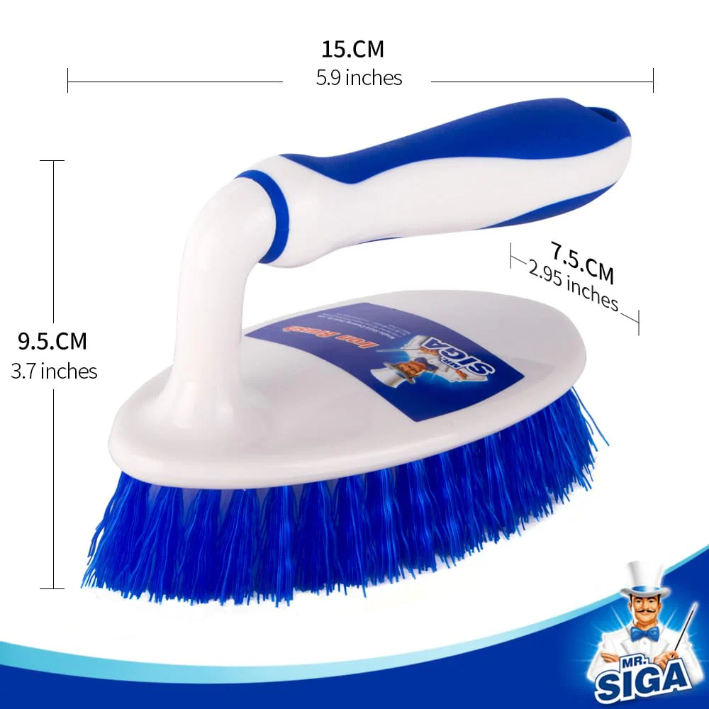 MR.SIGA Hochleistungs-Bürste mit bequemem Griff, Reinigungsbürste für Badezimmer, Dusche, Waschbecken, Boden, 2er-Pack - Image 2
