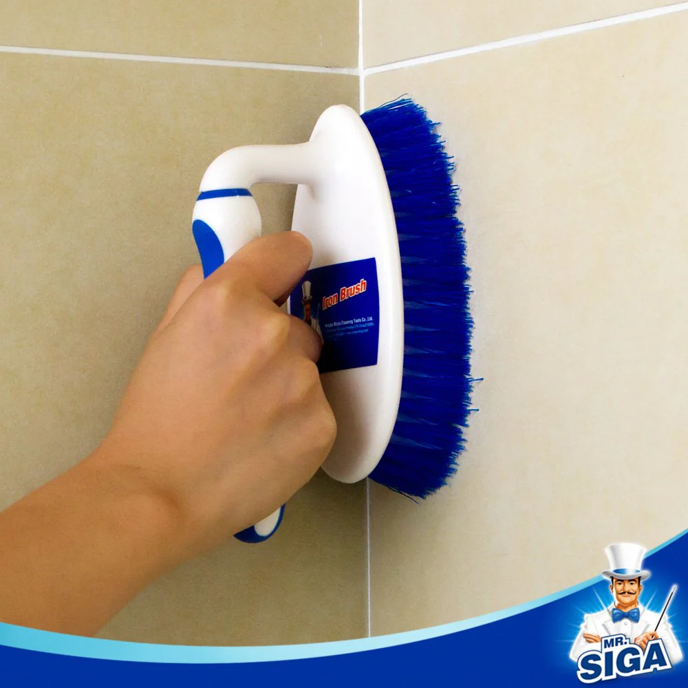 MR.SIGA Hochleistungs-Bürste mit bequemem Griff, Reinigungsbürste für Badezimmer, Dusche, Waschbecken, Boden, 2er-Pack - Image 3