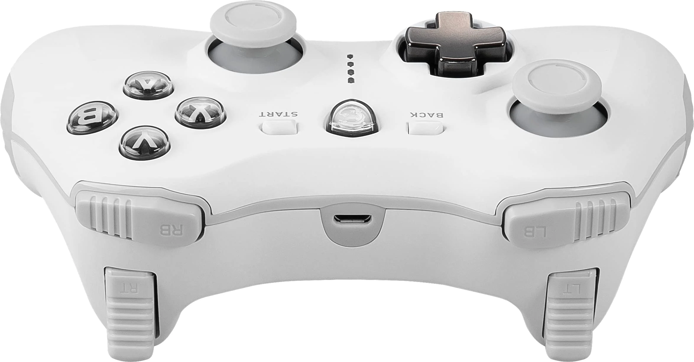 MSI FORCE GC30 V2 WHITE Kabelloser PC Gamepad Controller - 2,4 GHz, 600mAh Li-Ion Akku, austauschbare D-Pad Abdeckungen, zwei Vibrationsmotoren, USB 2.0 - weiß, kabelgebunden/kabellos - Image 2