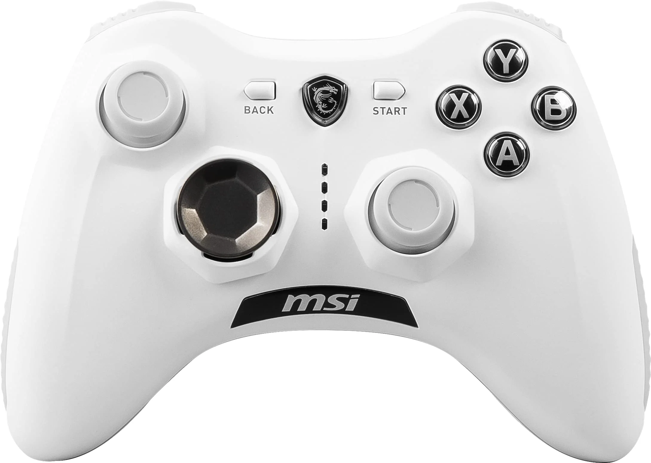 MSI FORCE GC30 V2 WHITE Kabelloser PC Gamepad Controller - 2,4 GHz, 600mAh Li-Ion Akku, austauschbare D-Pad Abdeckungen, zwei Vibrationsmotoren, USB 2.0 - weiß, kabelgebunden/kabellos - Image 4
