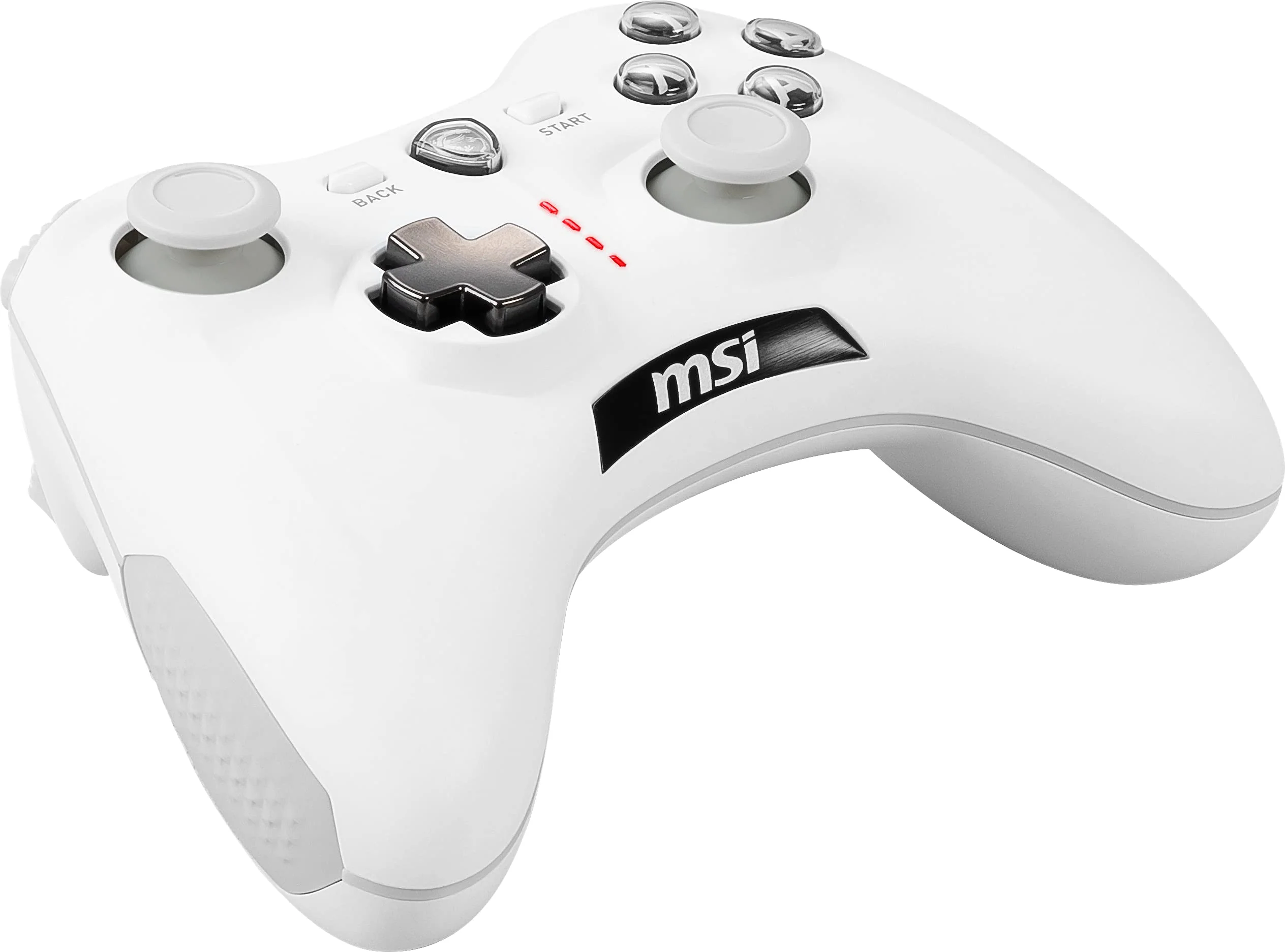 MSI FORCE GC30 V2 WHITE Kabelloser PC Gamepad Controller - 2,4 GHz, 600mAh Li-Ion Akku, austauschbare D-Pad Abdeckungen, zwei Vibrationsmotoren, USB 2.0 - weiß, kabelgebunden/kabellos - Image 5