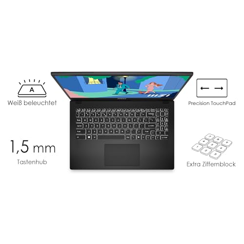 MSI Modern 15 Lifestyle & Business Laptop, 15,6 Zoll Full HD Display, AMD Ryzen 5 7430U Prozessor, 16 GB DDR4 RAM, 512GB SSD, AMD Radeon Graphics, Windows 11 Home, Schwarz, B7M-463 - Image 10