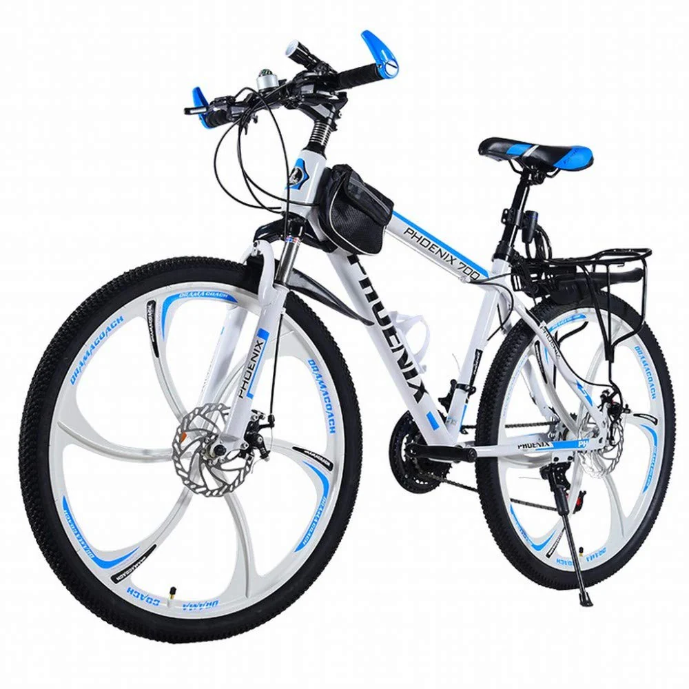 MU Mountainbike Fahrrad Erwachsene Männliche Und Weibliche Studenten Jugend Licht Rennen Offroad-Fahrradstoßdämpfung Mit Variabler Geschwindigkeit,H,24 Inches